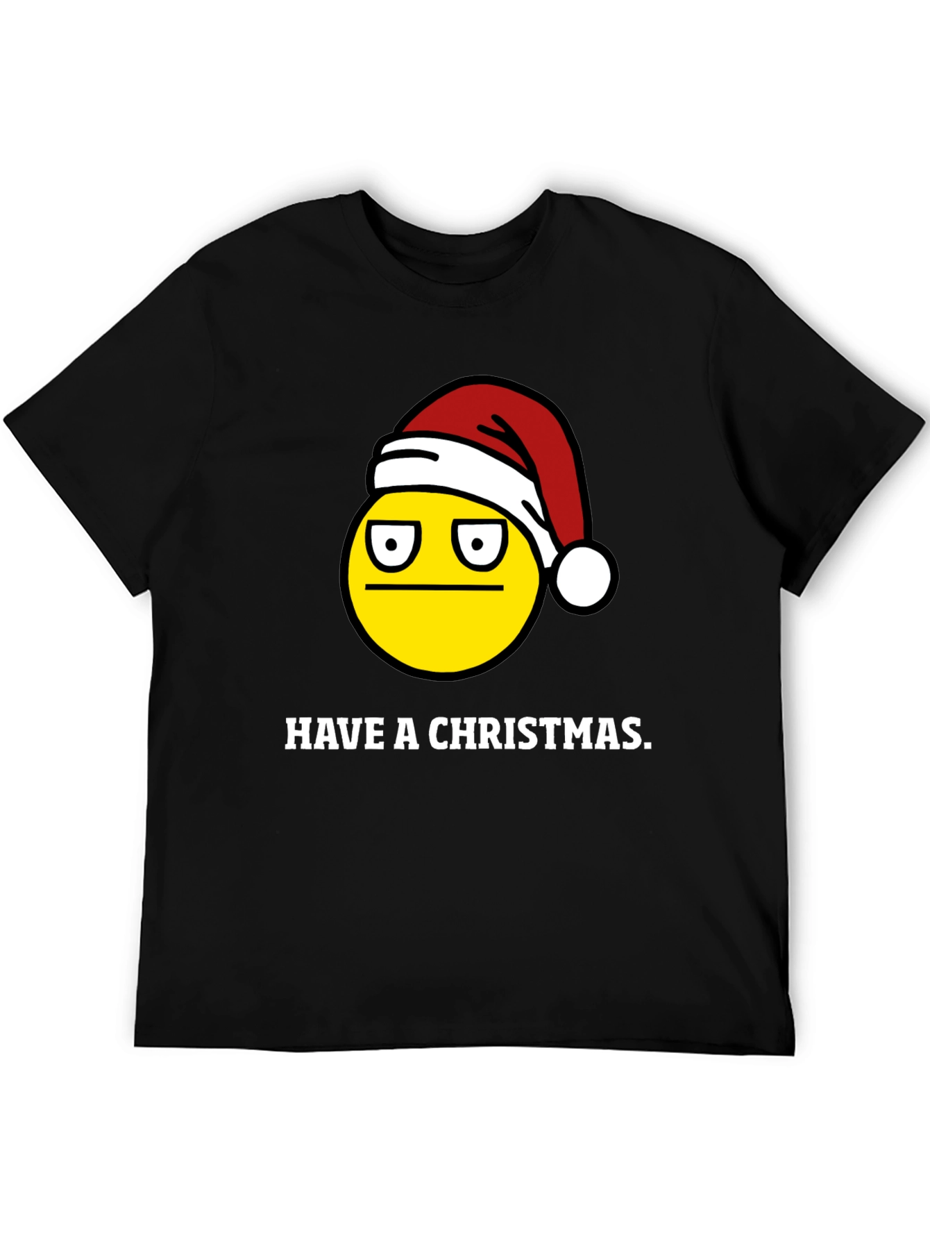 Grumpy Christmas Emoji T-Shirt - Holiday Humor