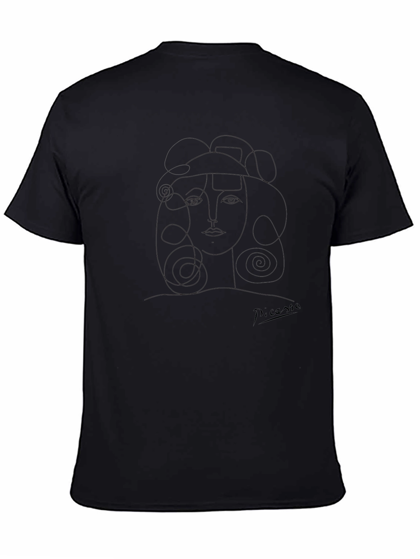 Modern Art Black Graphic Tee