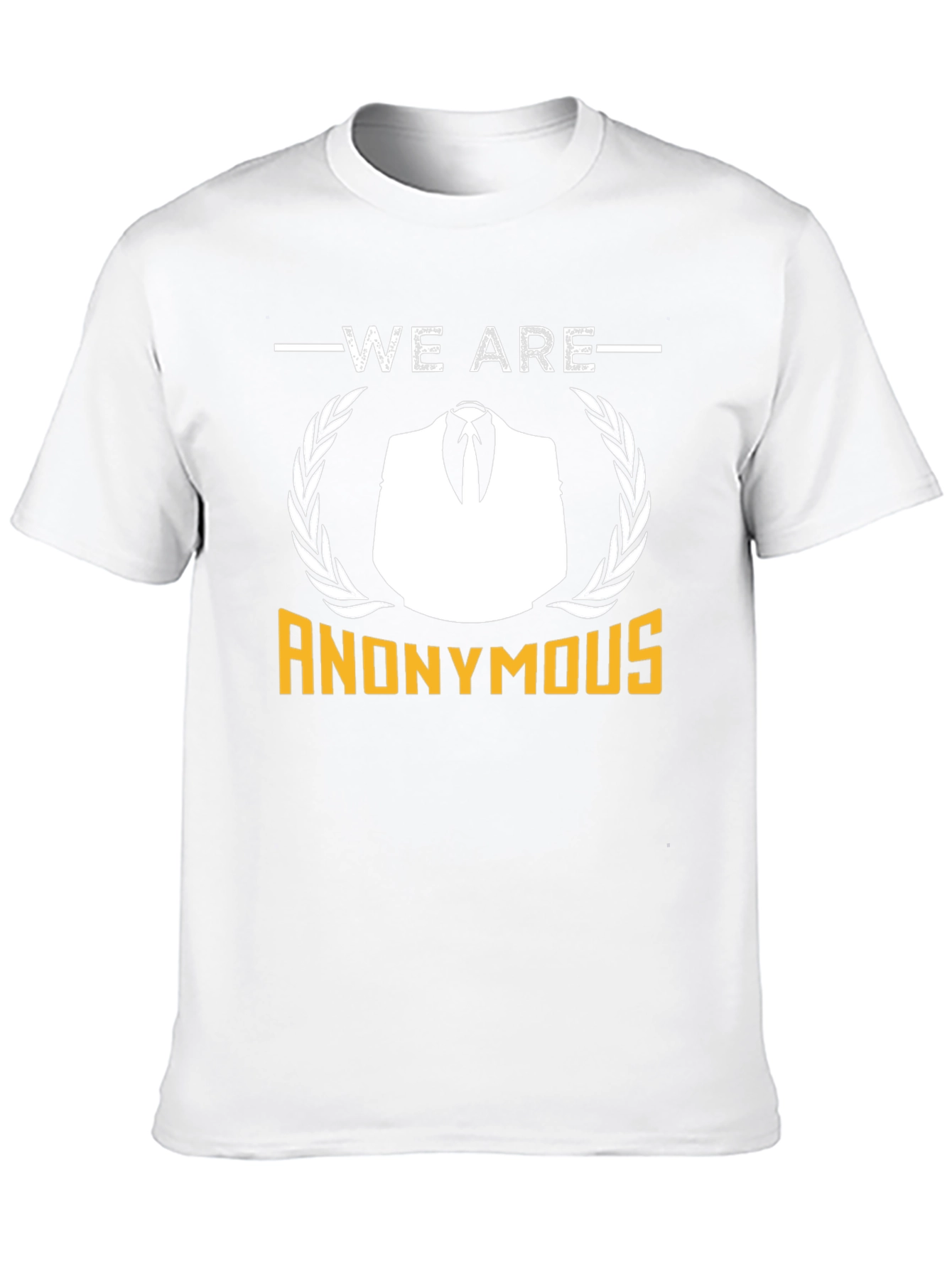 Anonymous Graphic T-Shirt - Black Crew Neck Tee