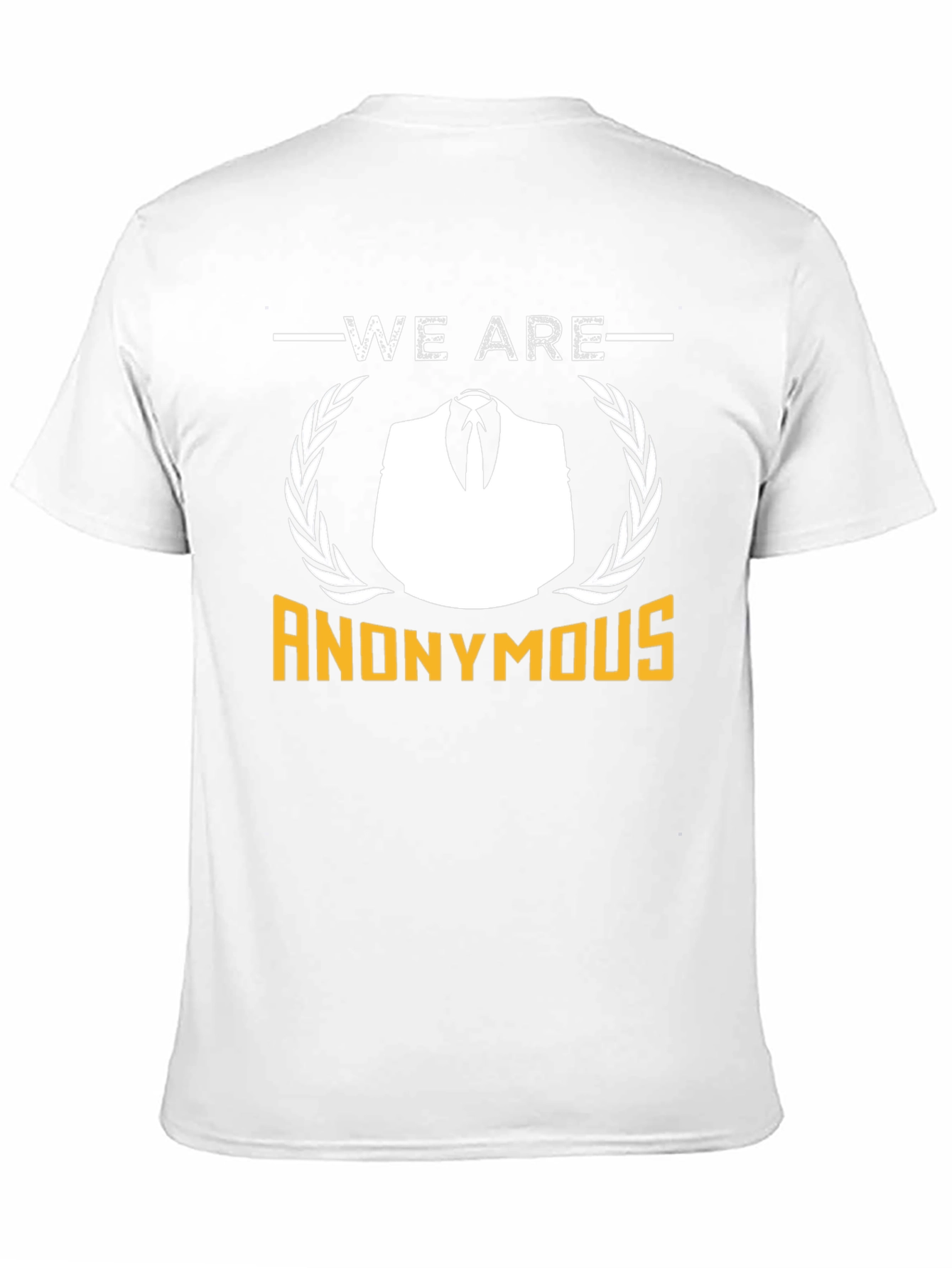 Anonymous Graphic T-Shirt - Black Crew Neck Tee