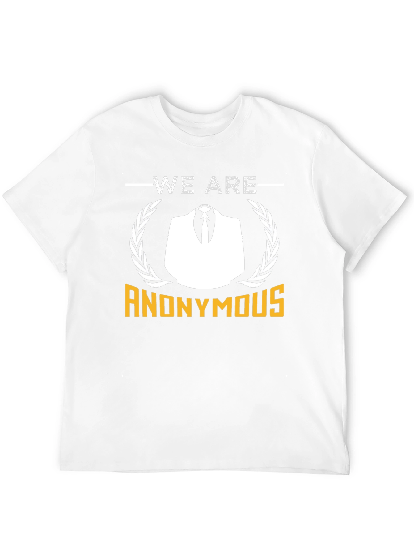 Anonymous Graphic T-Shirt - Black Crew Neck Tee