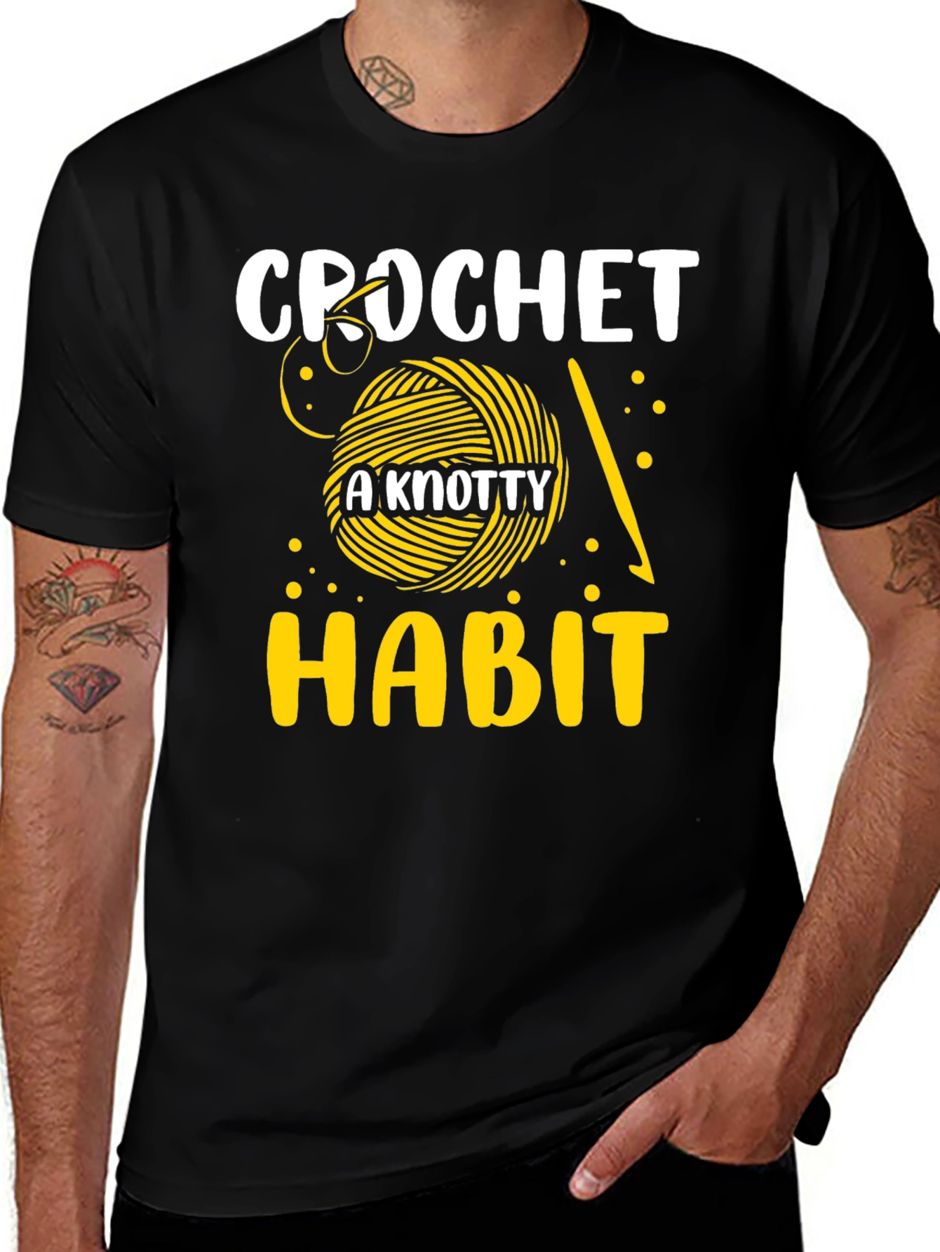 Crochet A Knotty Habit Graphic Tee