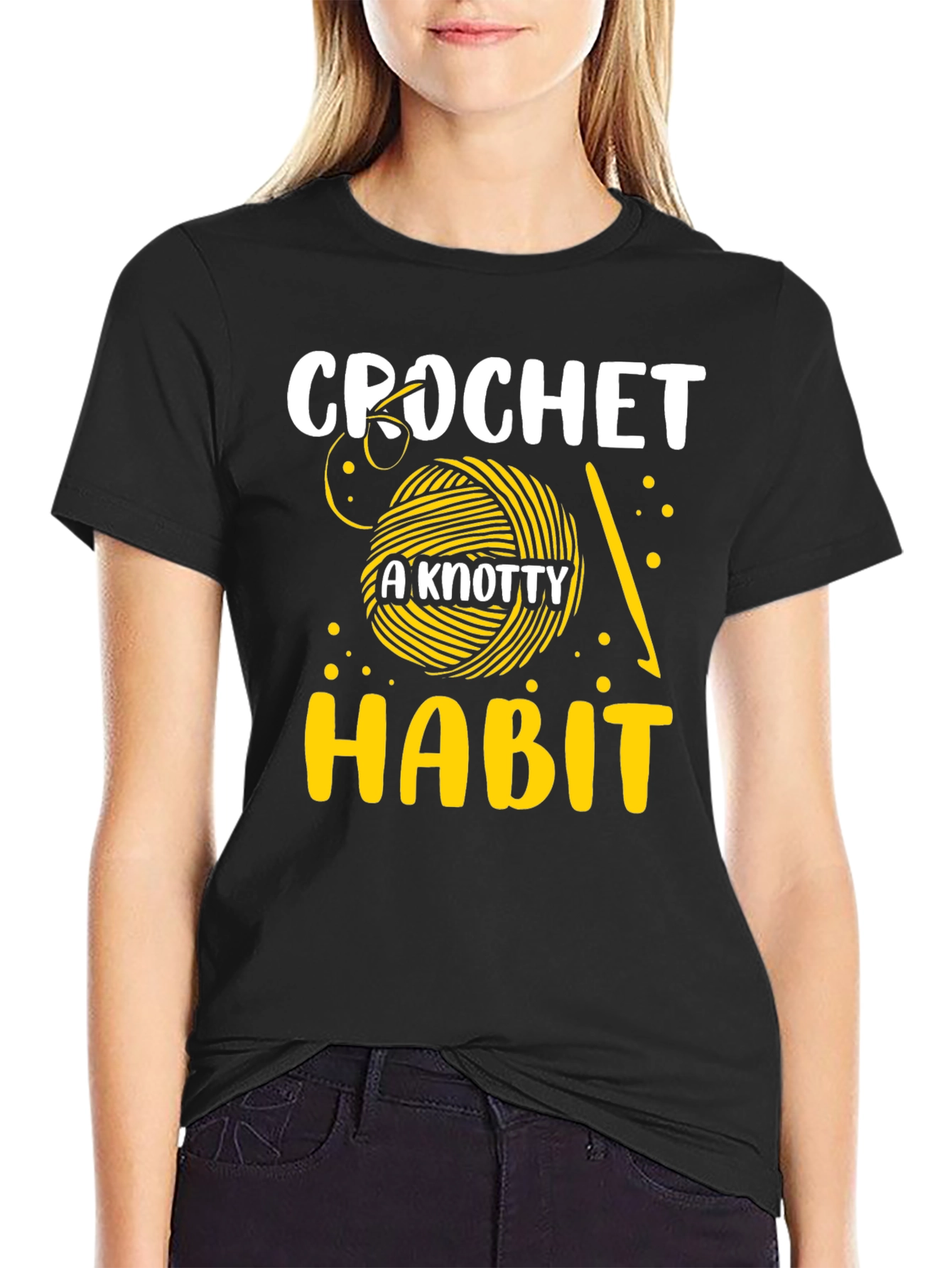 Crochet A Knotty Habit Graphic Tee