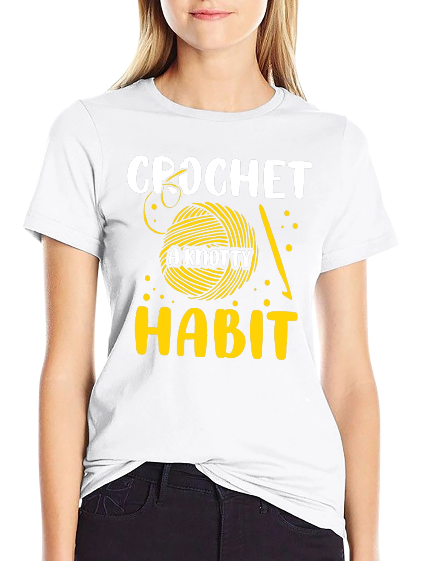 Crochet A Knotty Habit Graphic Tee