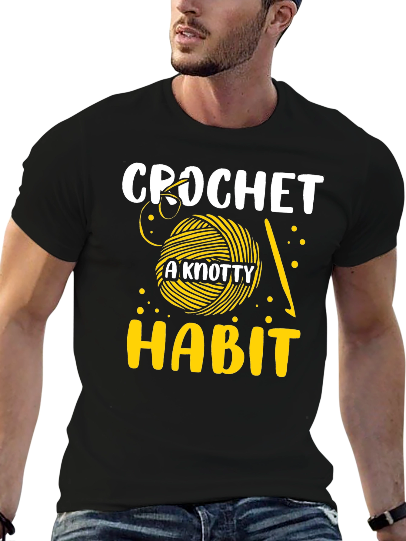 Crochet A Knotty Habit Graphic Tee