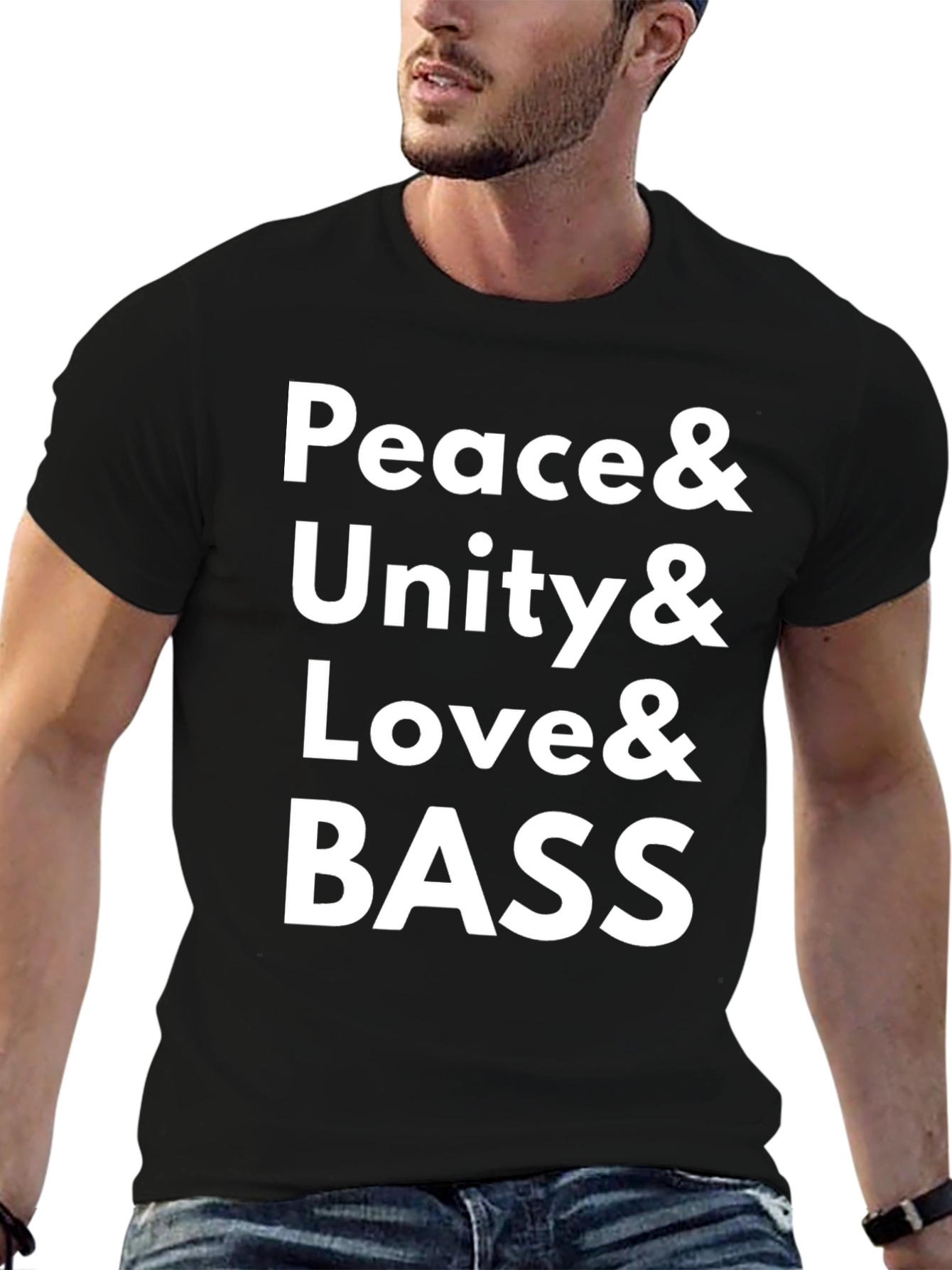 Peace Unity Love & Bass Graphic Tee