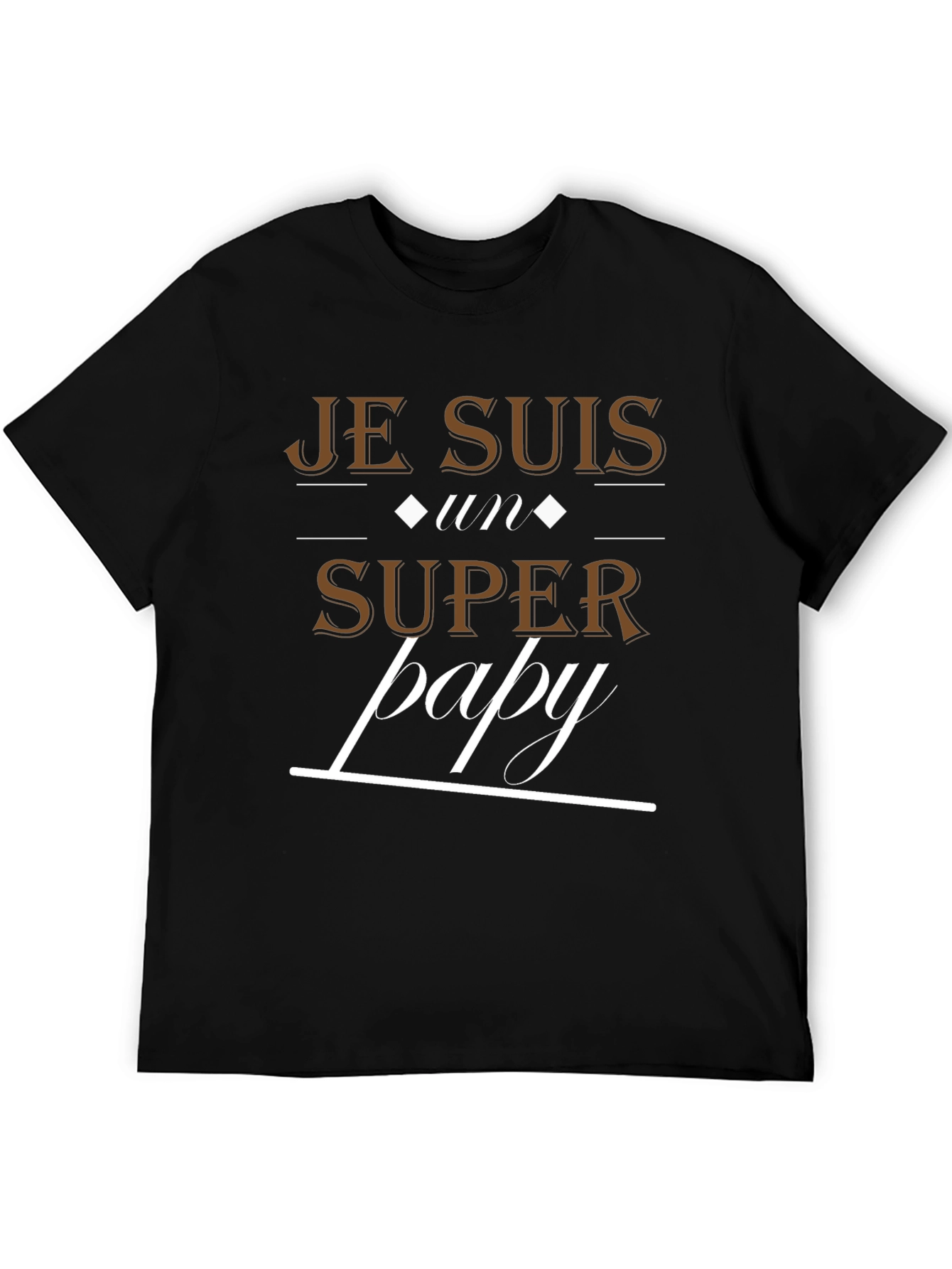 Je Suis Un Super Papy T-Shirt - Black