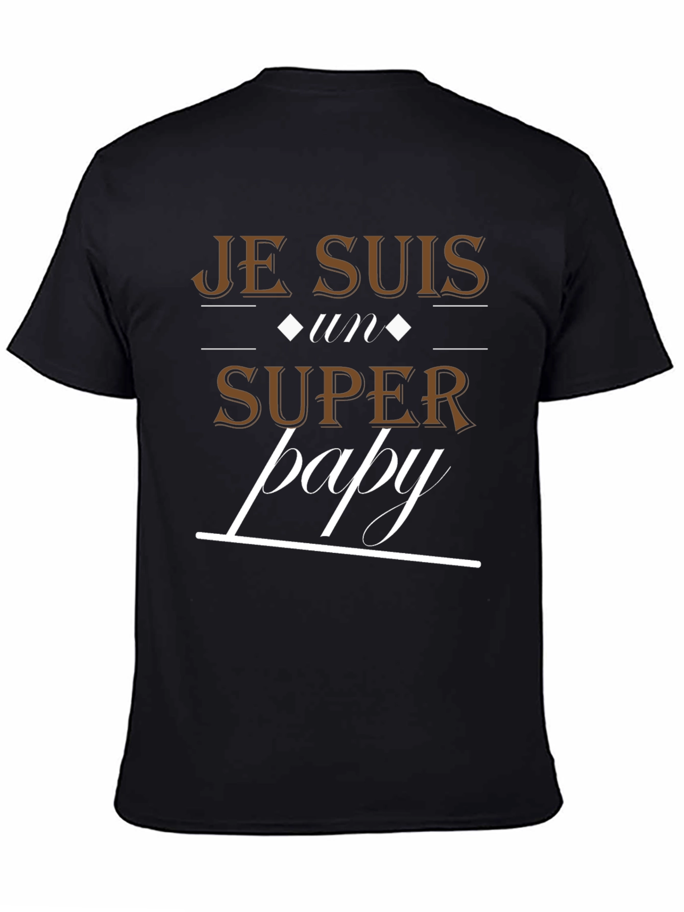 Je Suis Un Super Papy T-Shirt - Black