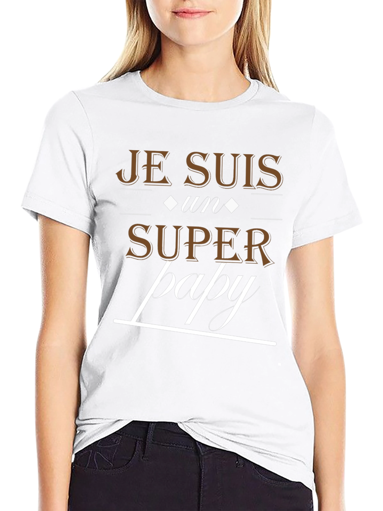 Je Suis Un Super Papy T-Shirt - Black