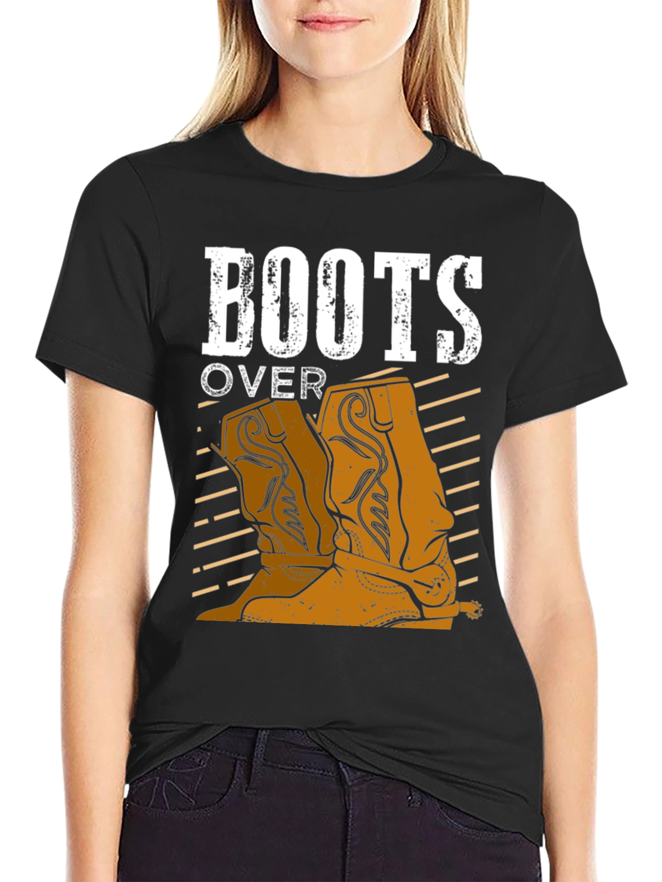 Boots Over... T-Shirt - Country Western Style