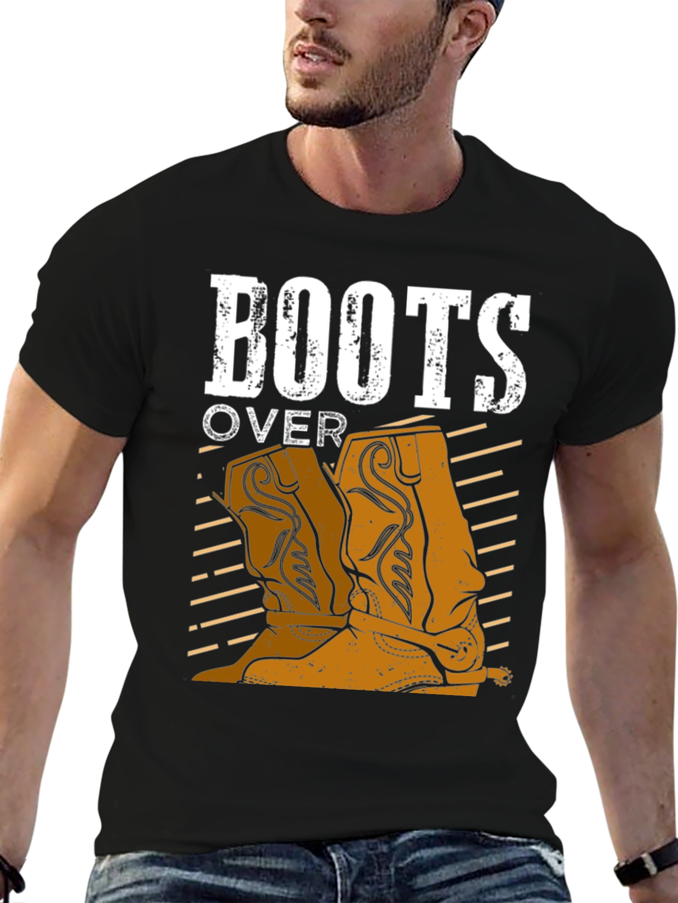 Boots Over... T-Shirt - Country Western Style