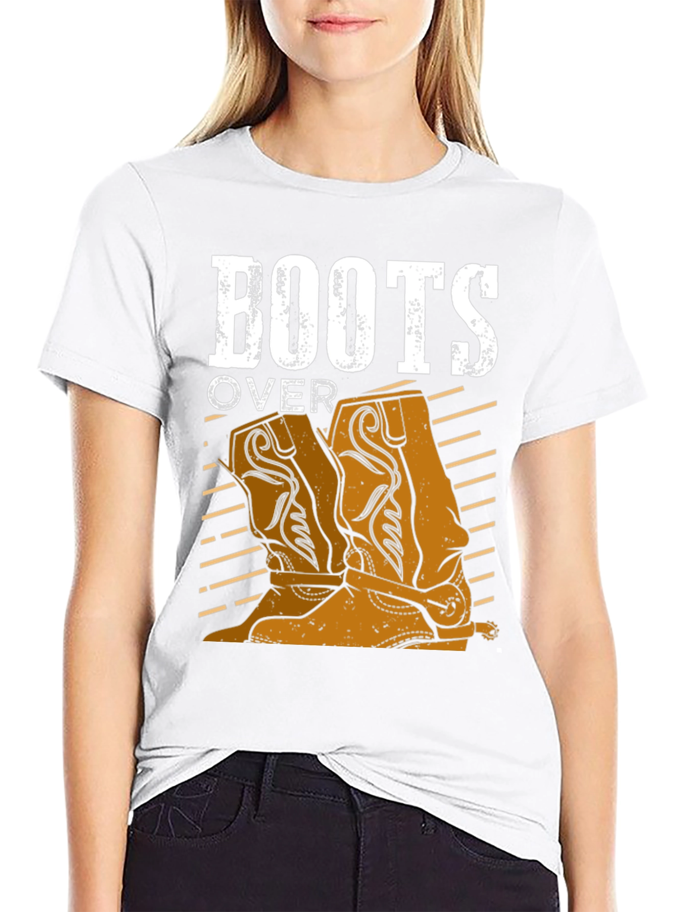 Boots Over... T-Shirt - Country Western Style