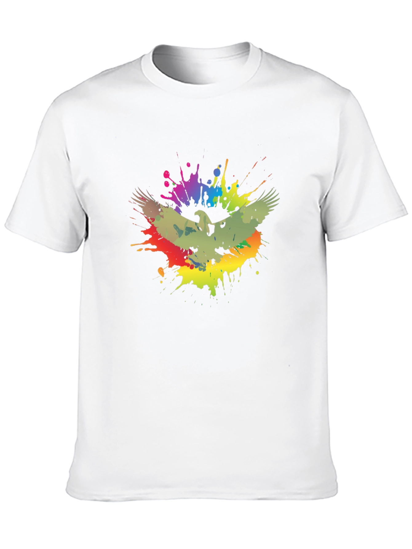 Eagle Splash Graphic T-Shirt - Trendy Mens Tee