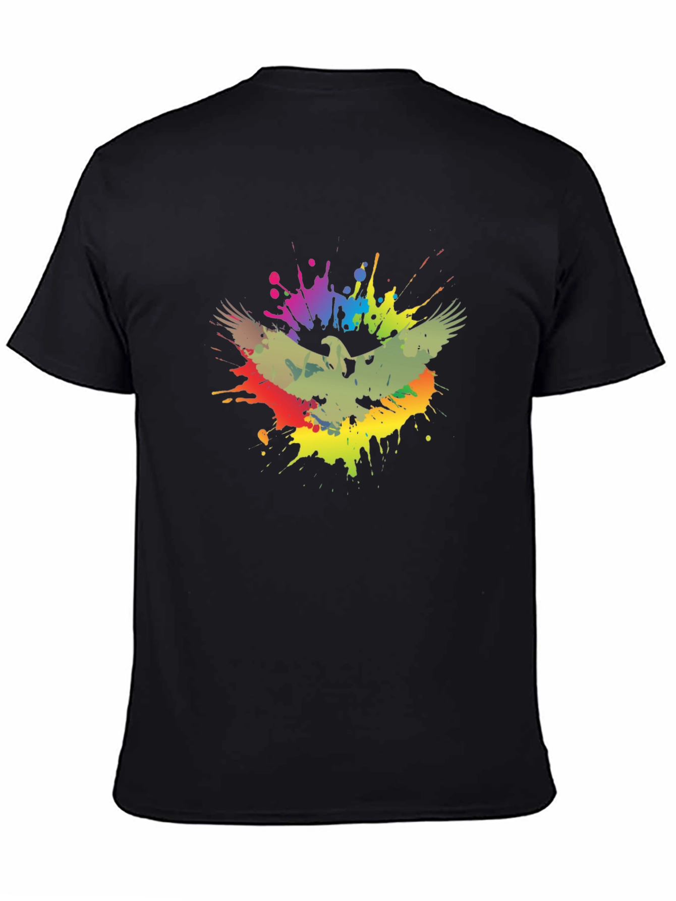 Eagle Splash Graphic T-Shirt - Trendy Mens Tee