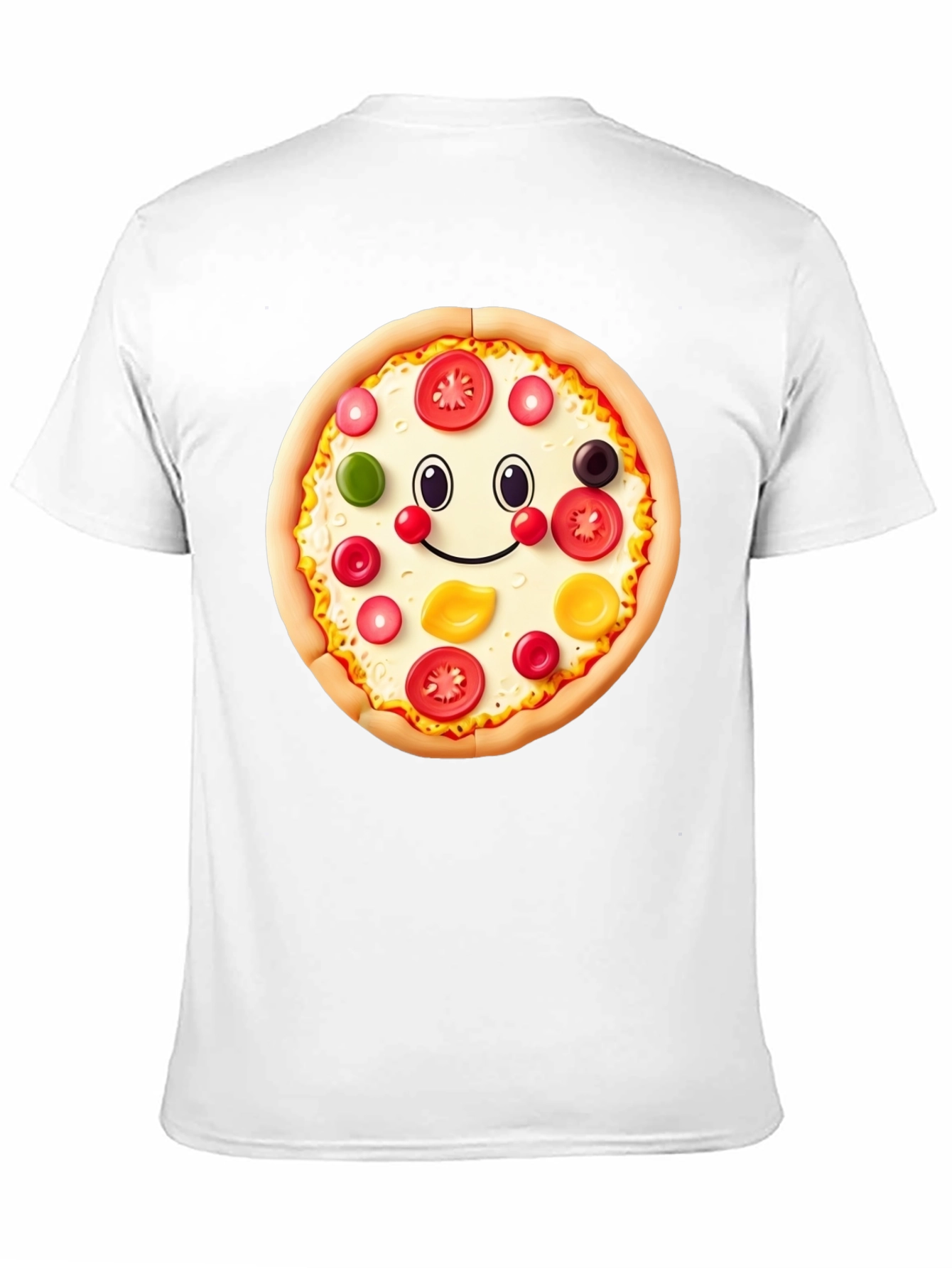 Pizza Smile Graphic T-Shirt - Fun & Unique Design