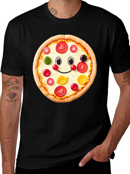 Pizza Smile Graphic T-Shirt - Fun & Unique Design