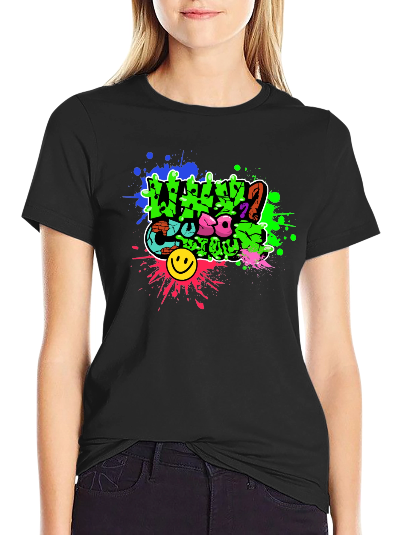 Vibrant Graphic T-Shirt: Trendy Streetwear Style