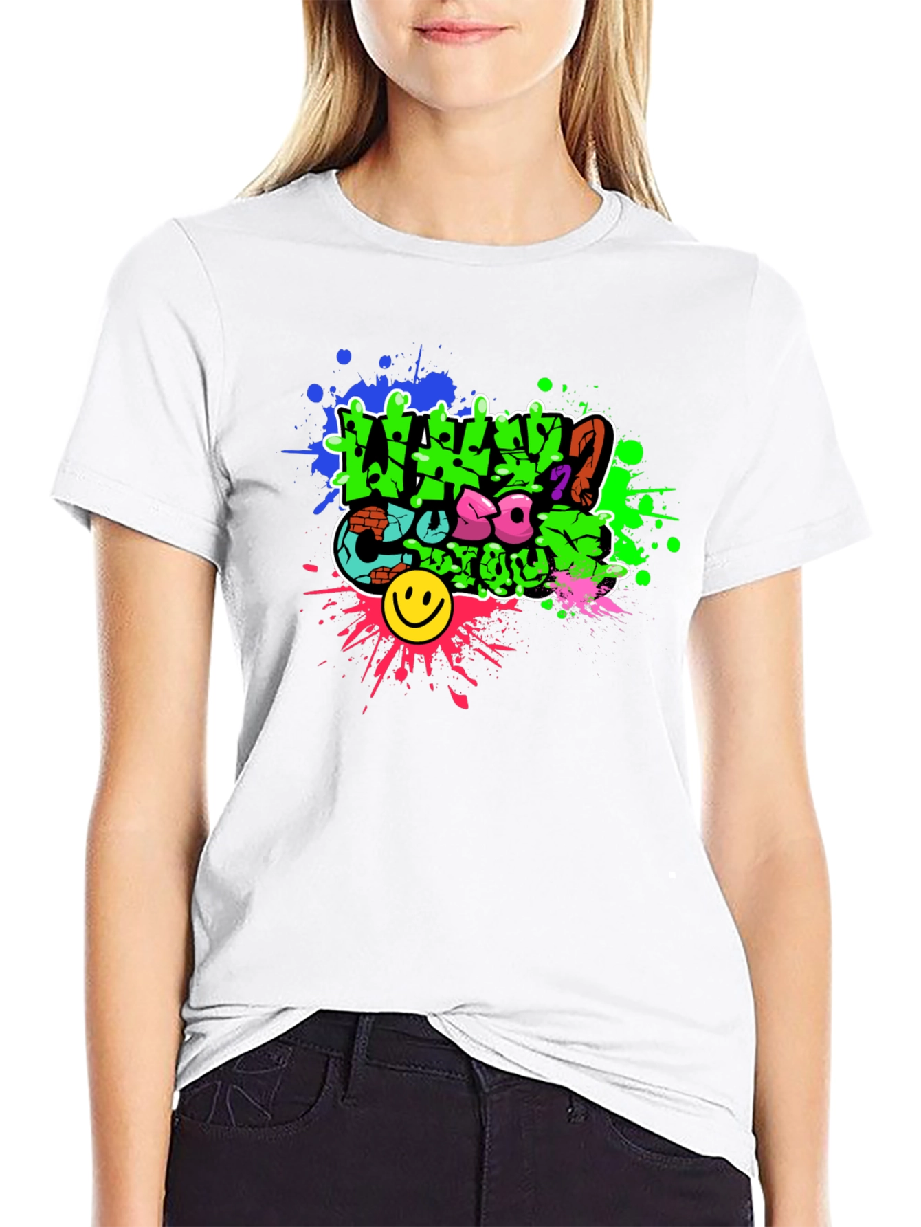 Vibrant Graphic T-Shirt: Trendy Streetwear Style