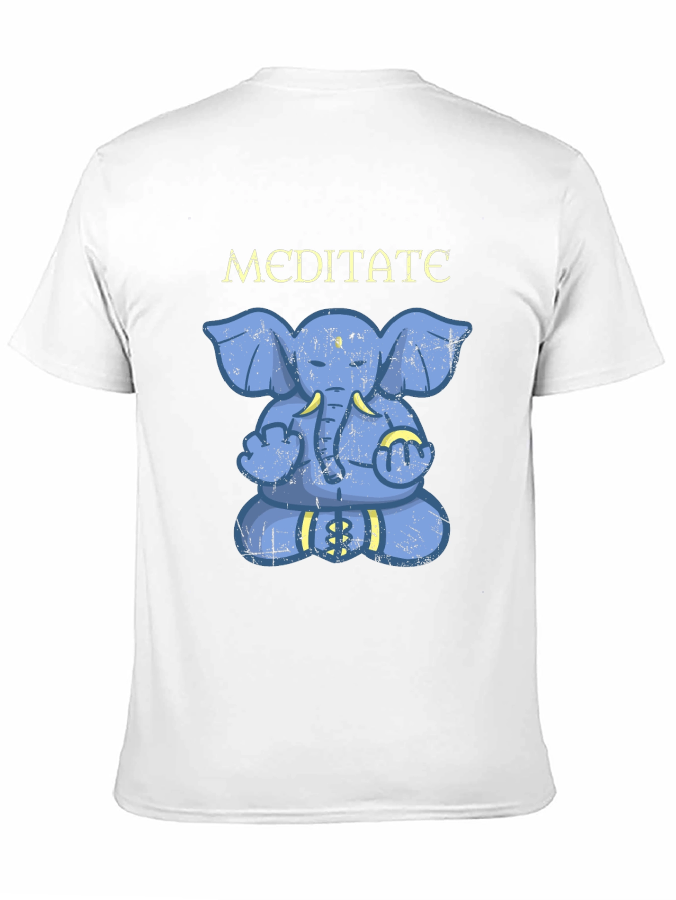 Meditate Elephant Graphic T-Shirt