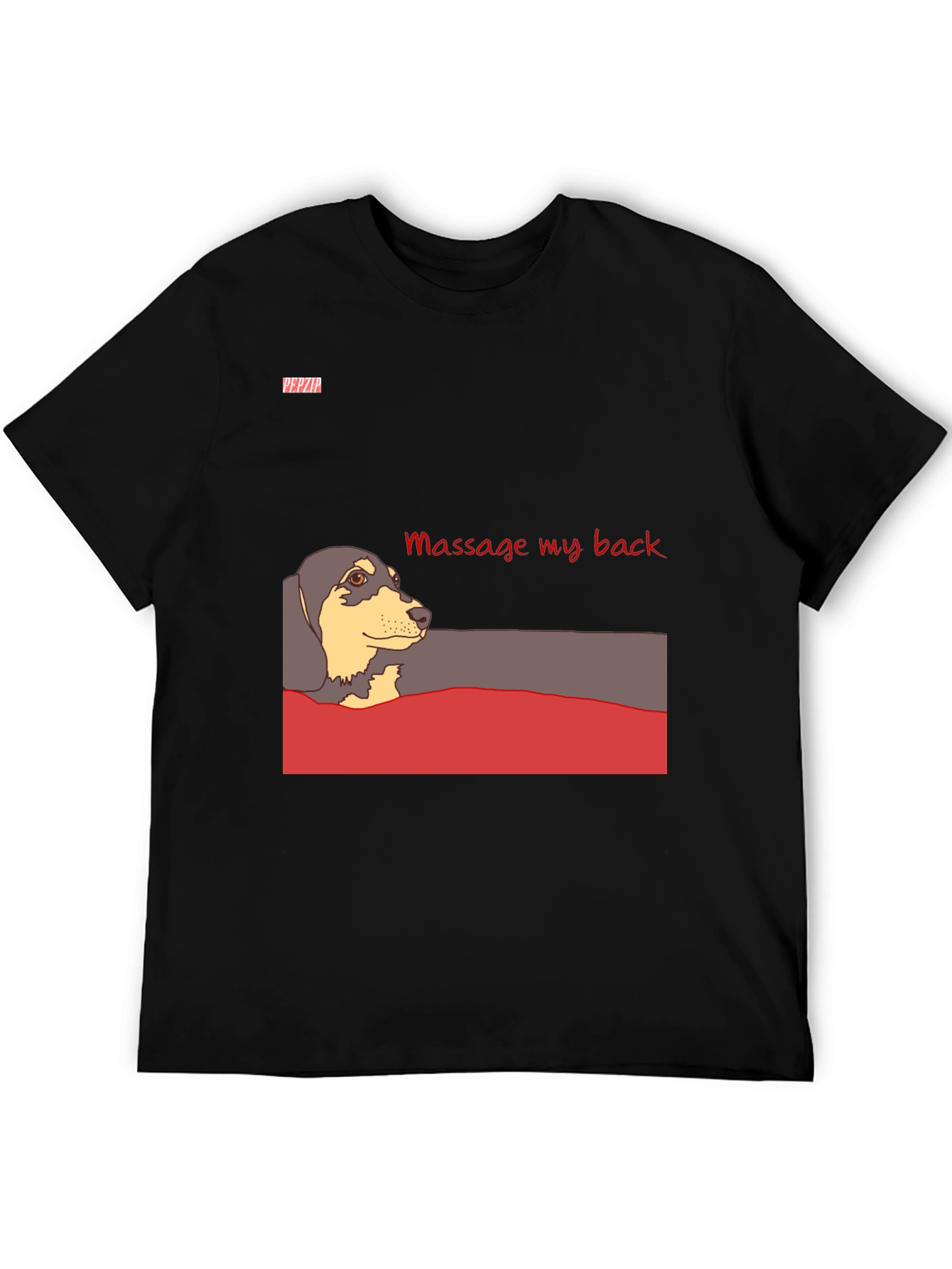 Massage My Back Dachshund T-Shirt - Unisex