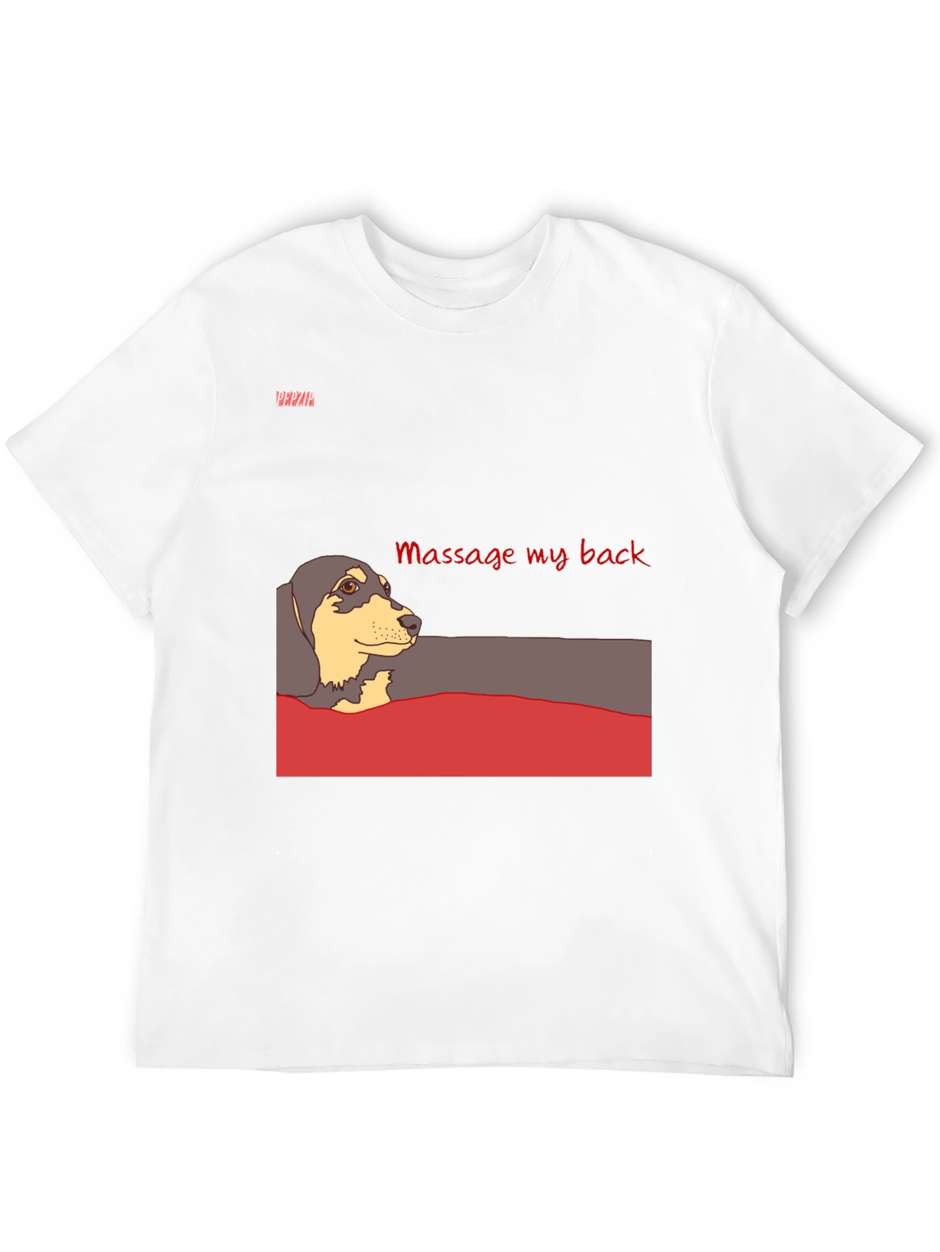 Massage My Back Dachshund T-Shirt - Unisex