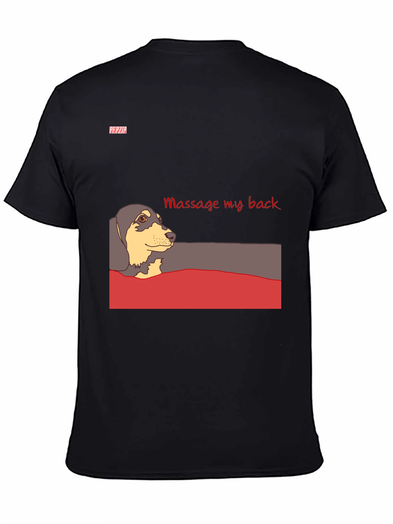 Massage My Back Dachshund T-Shirt - Unisex
