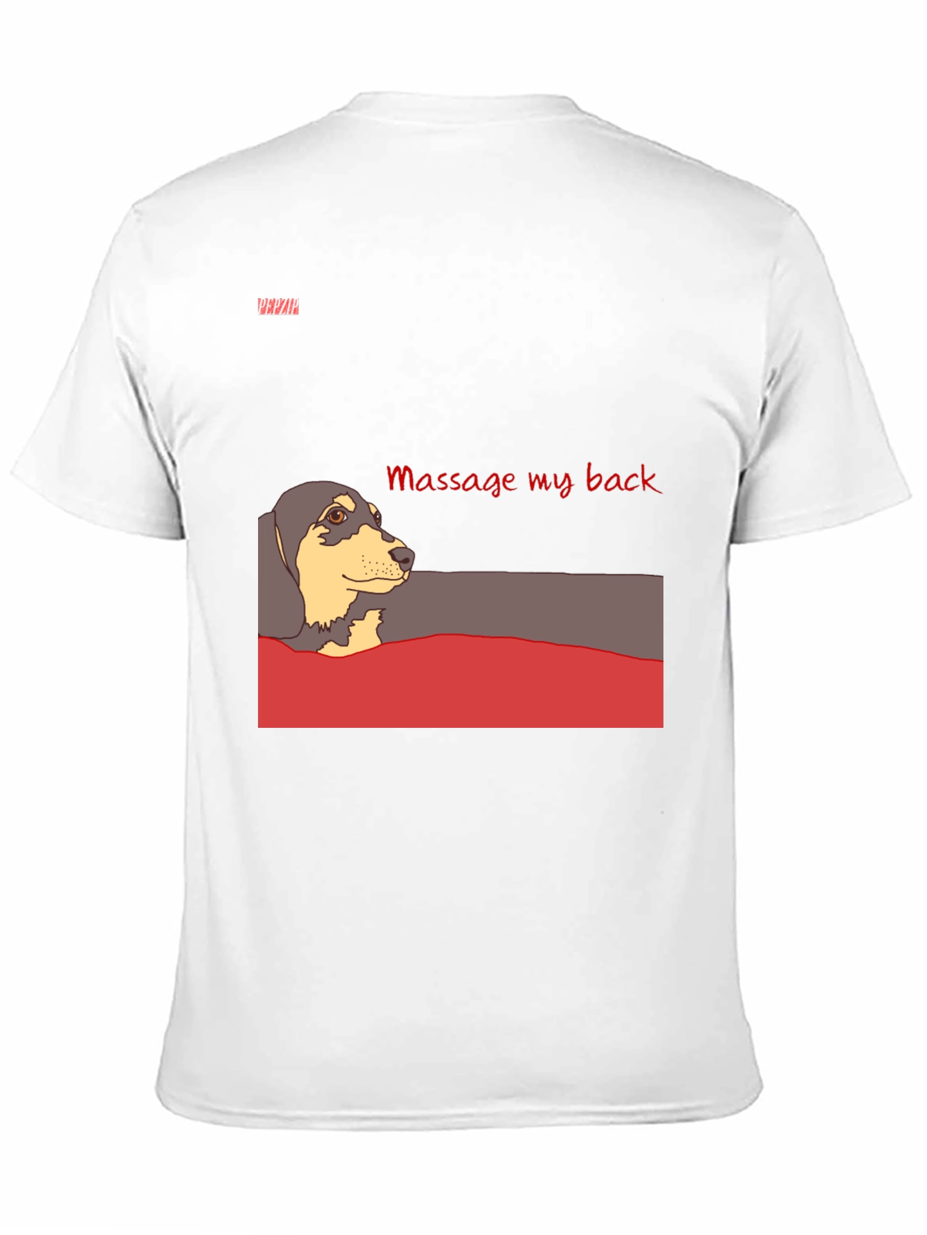 Massage My Back Dachshund T-Shirt - Unisex