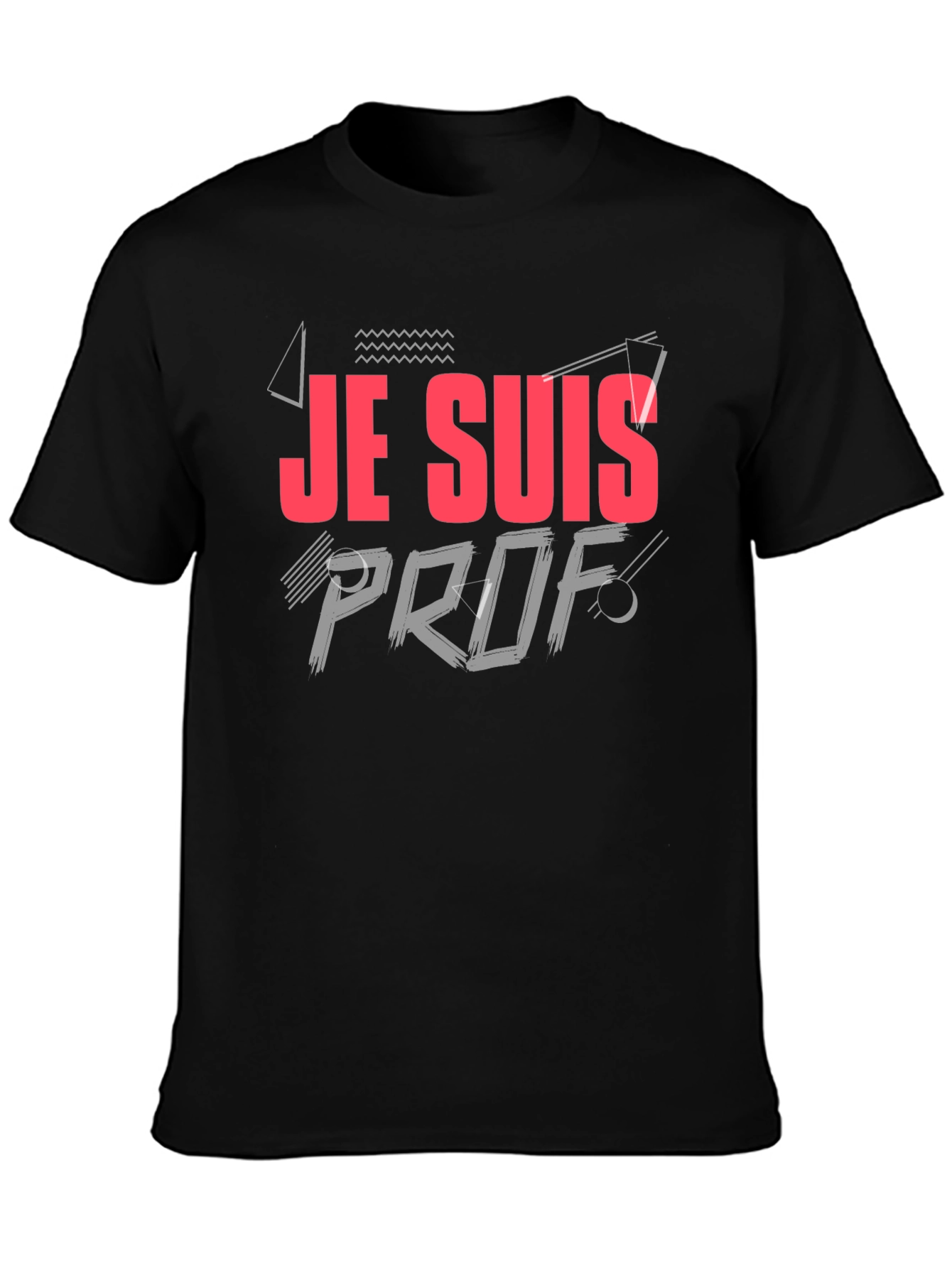 Je Suis Prof T-Shirt - Black Casual Tee