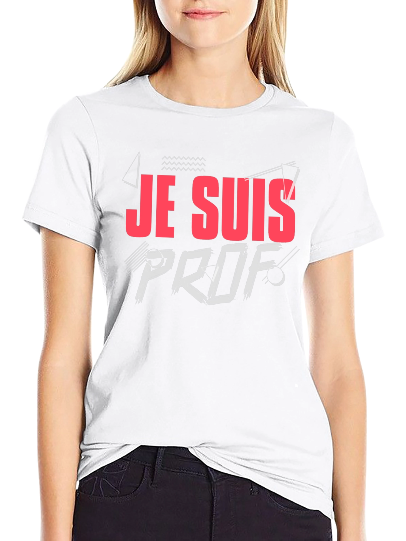 Je Suis Prof T-Shirt - Black Casual Tee