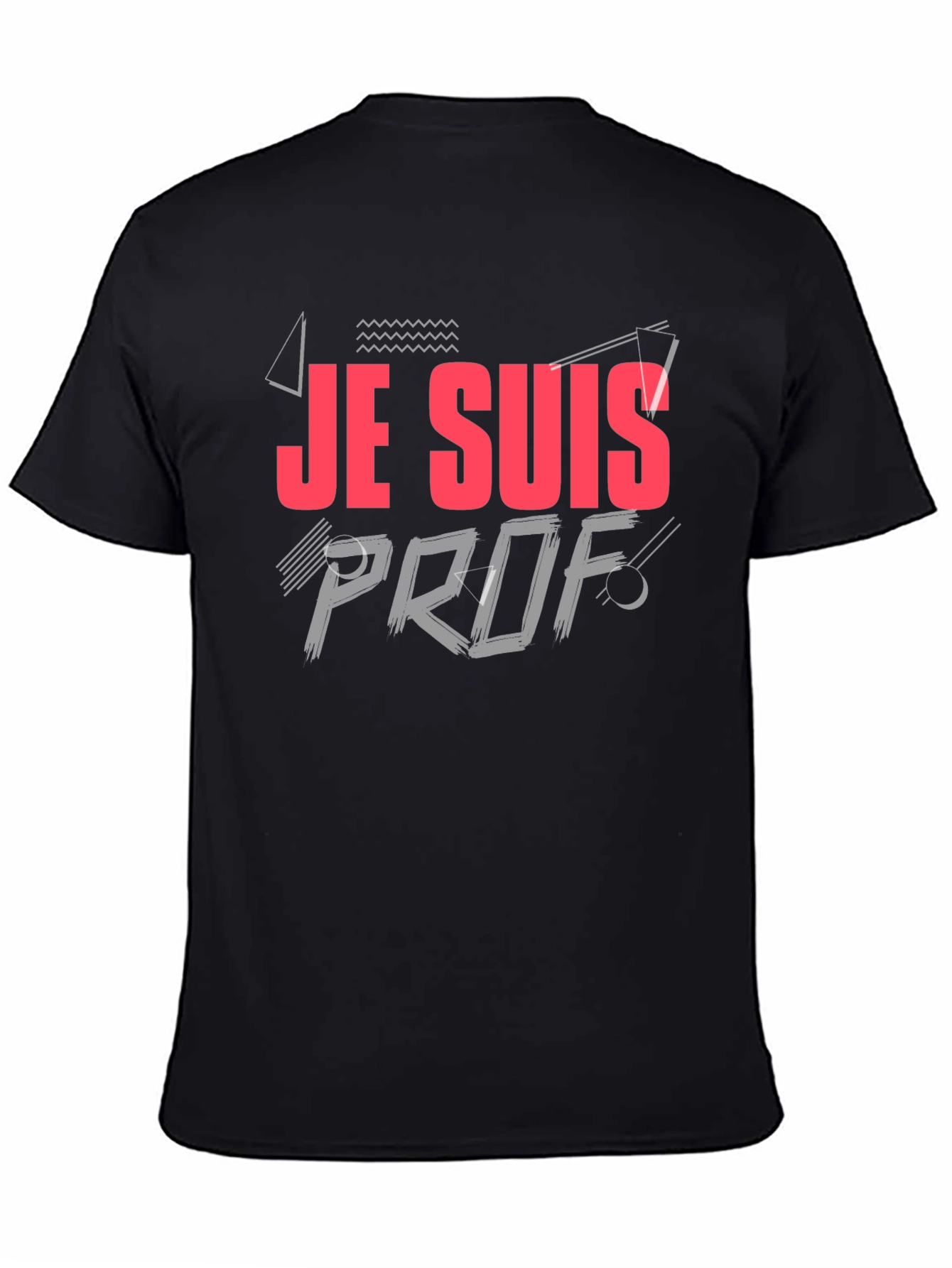 Je Suis Prof T-Shirt - Black Casual Tee