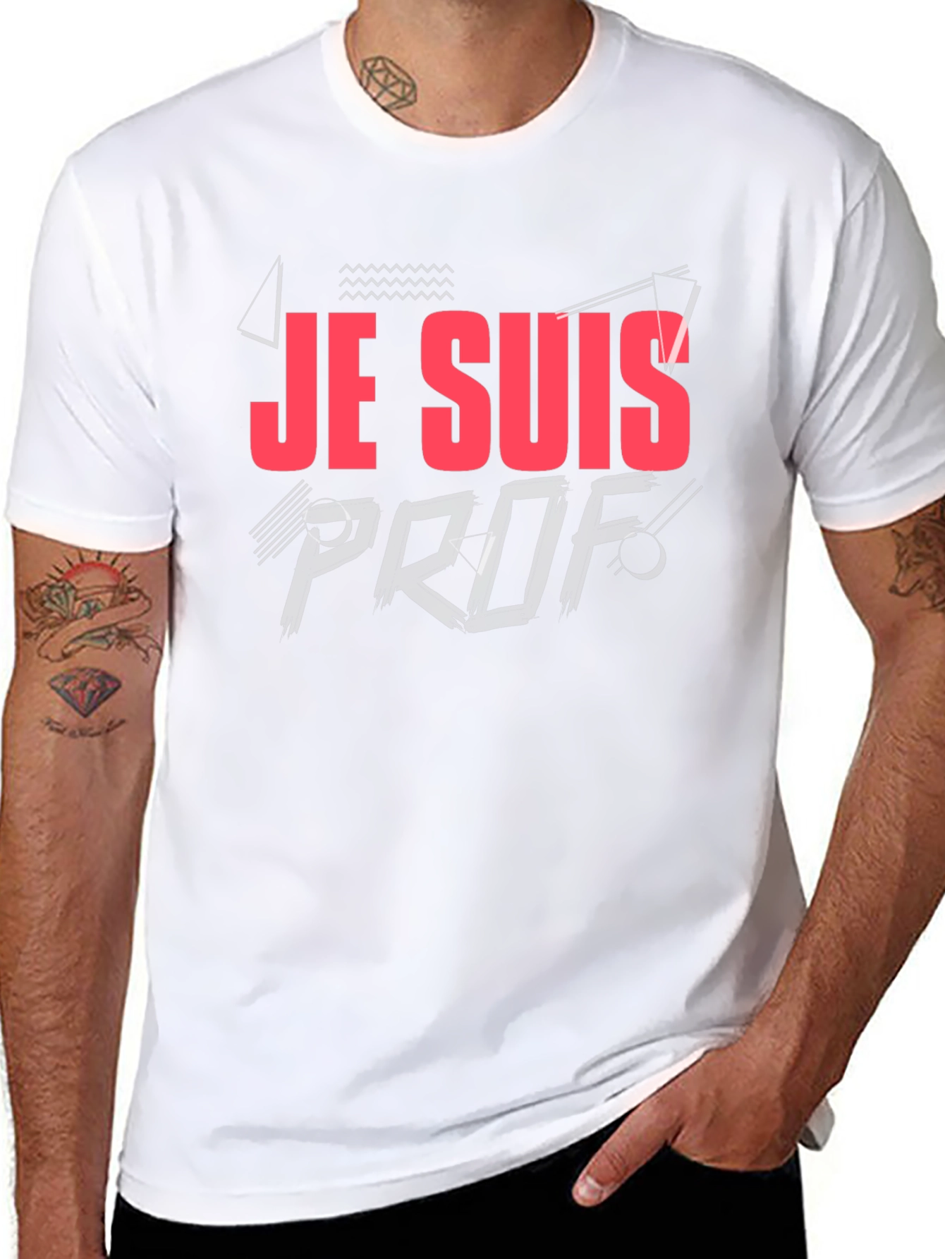Je Suis Prof T-Shirt - Black Casual Tee