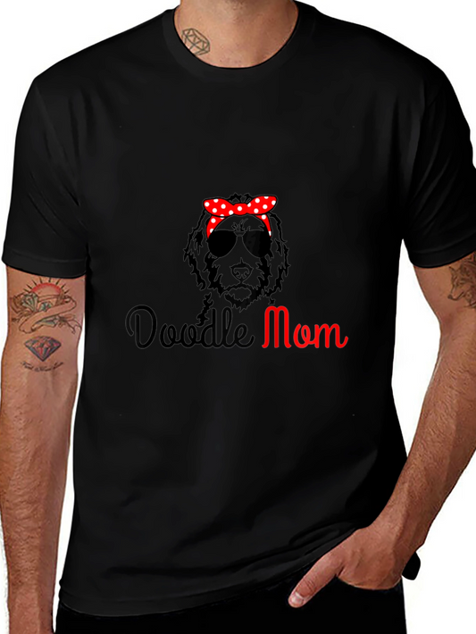 Doodle Mom Graphic T-Shirt - Trendy Dog Lover Tee