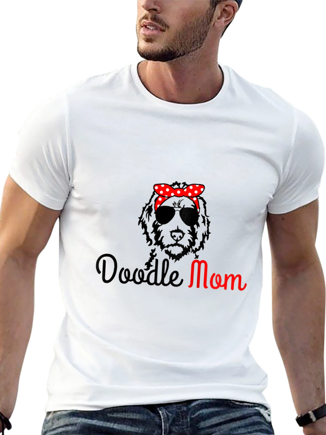 Doodle Mom Graphic T-Shirt - Trendy Dog Lover Tee