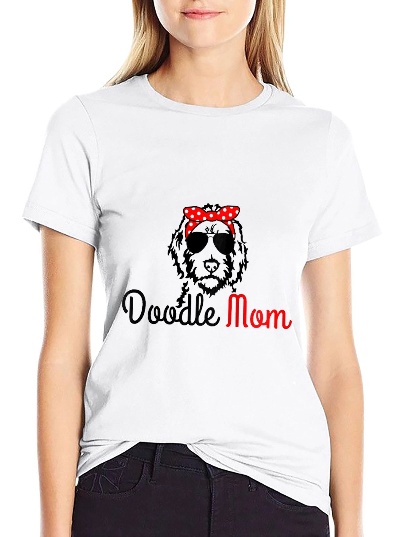 Doodle Mom Graphic T-Shirt - Trendy Dog Lover Tee