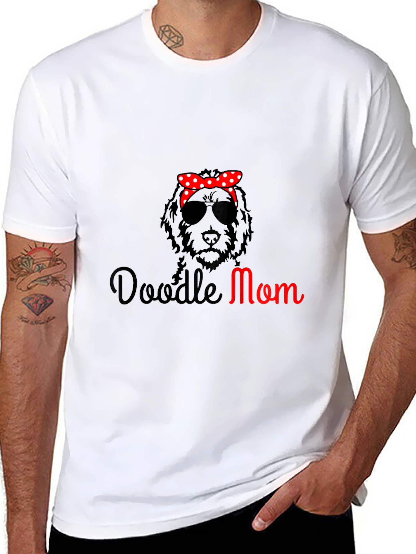 Doodle Mom Graphic T-Shirt - Trendy Dog Lover Tee