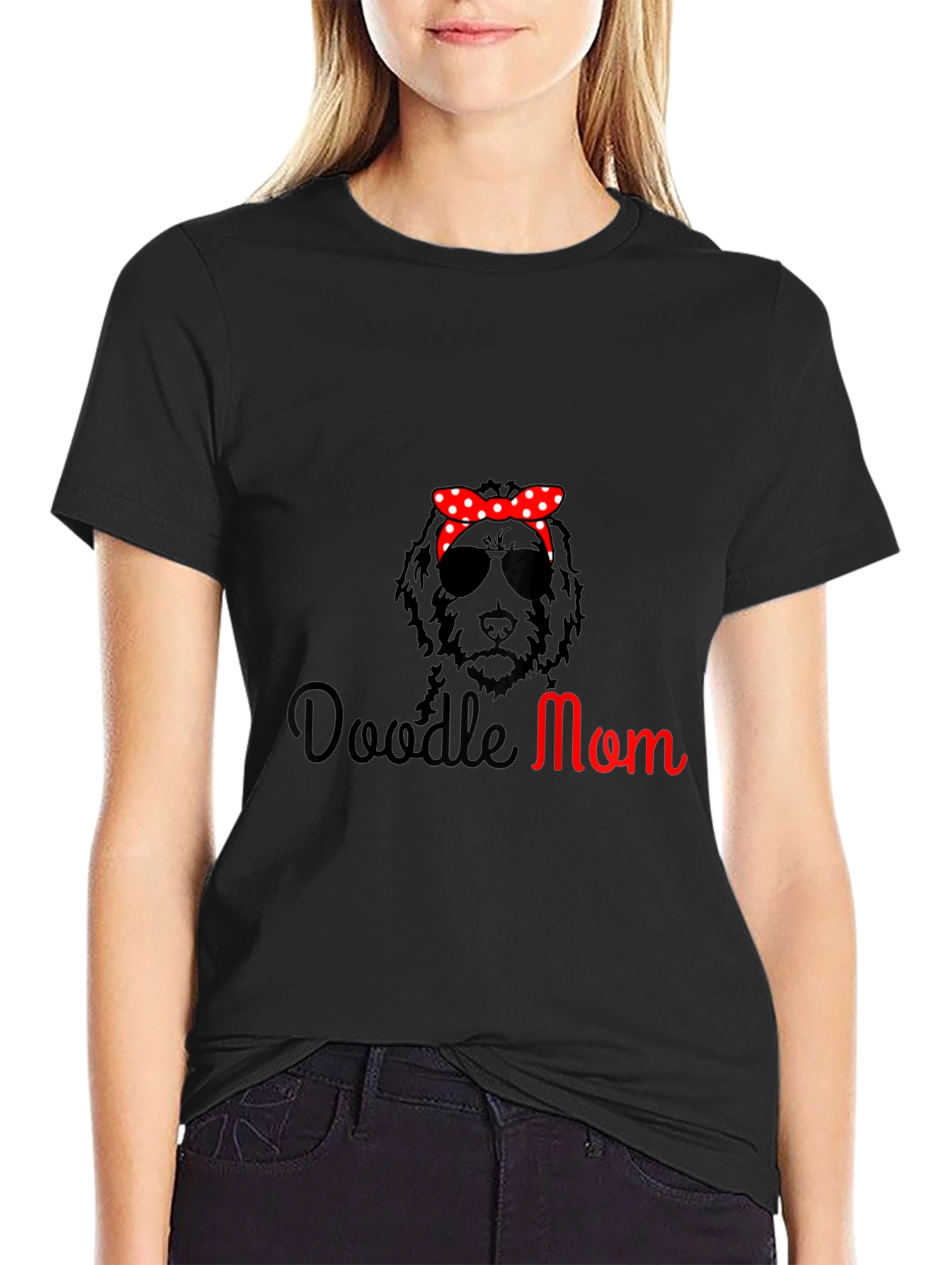 Doodle Mom Graphic T-Shirt - Trendy Dog Lover Tee