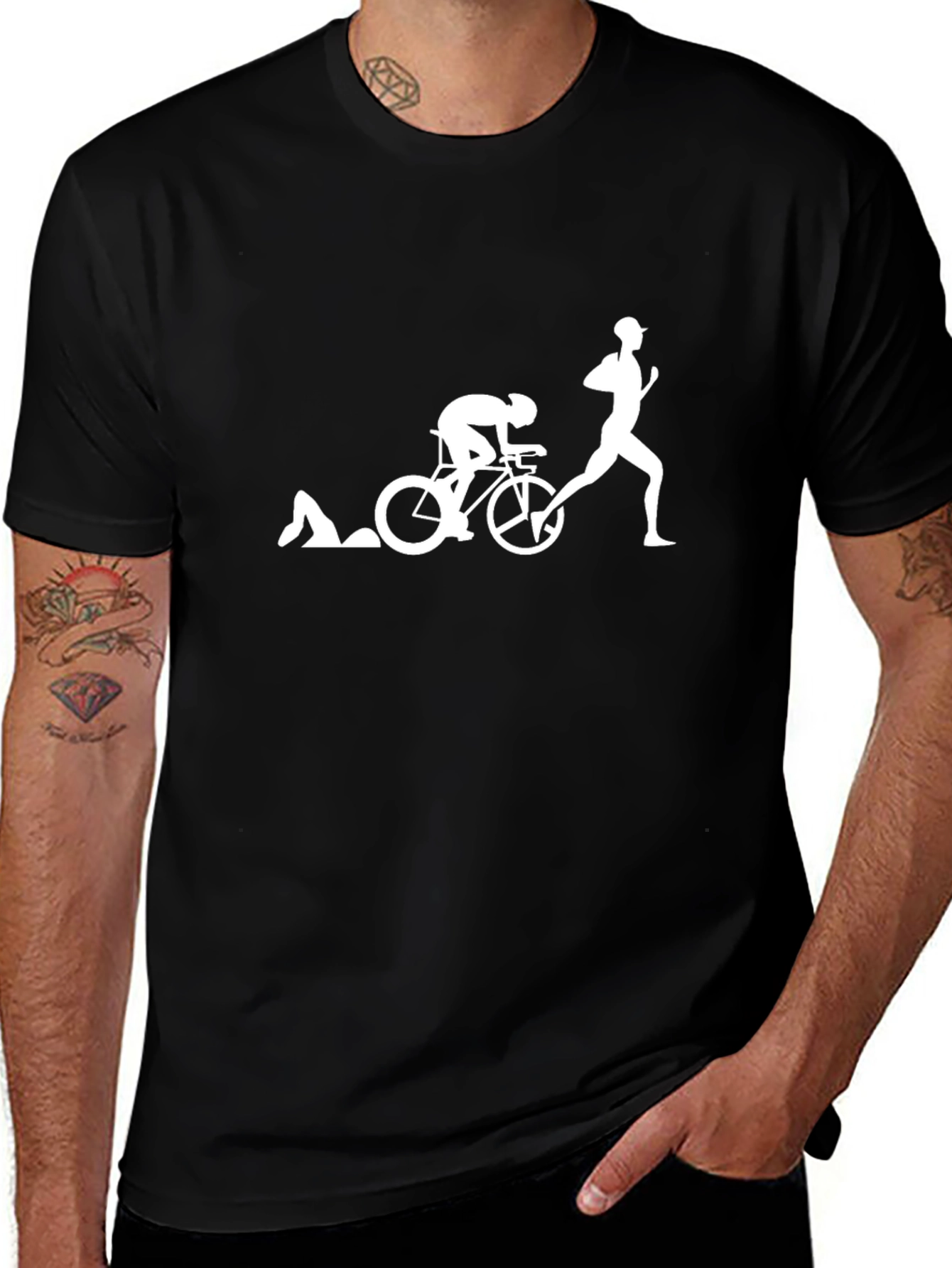 Triathlon T-Shirt - Swim Bike Run