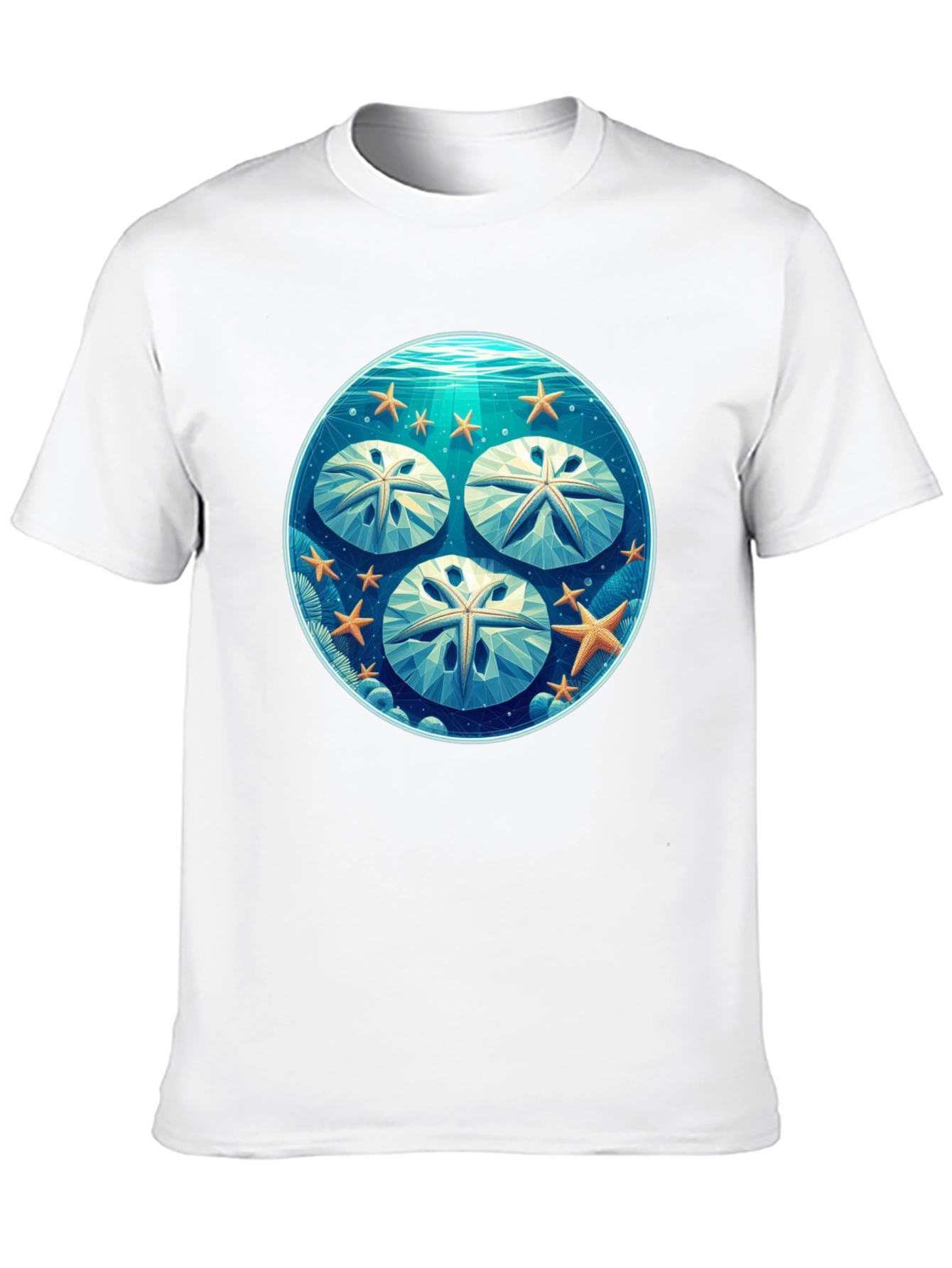 Sand Dollar Graphic Tee - Coastal Style