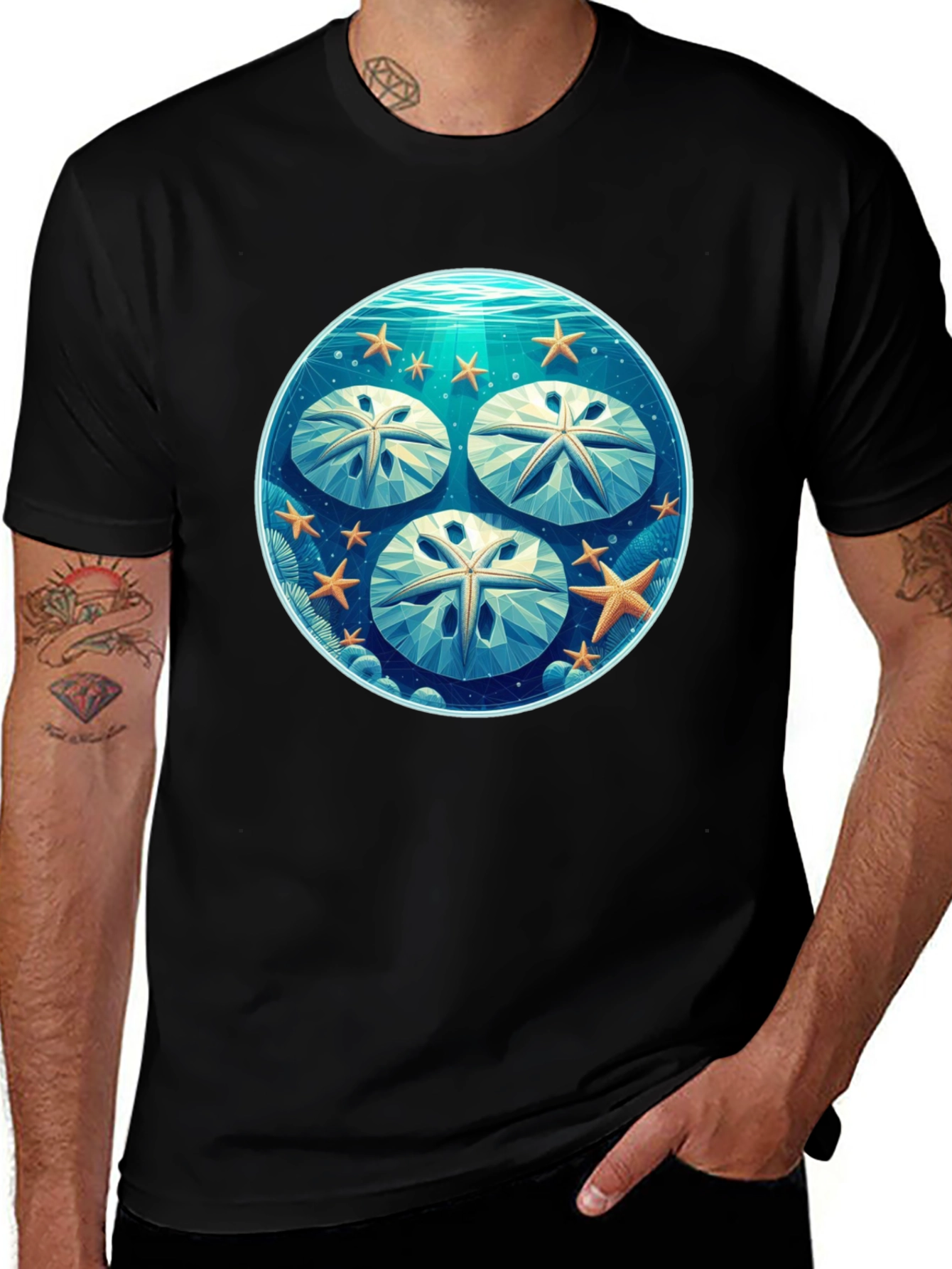 Sand Dollar Graphic Tee - Coastal Style