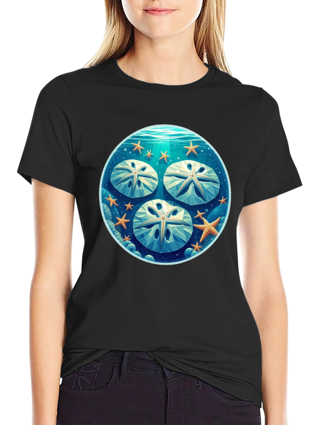 Sand Dollar Graphic Tee - Coastal Style