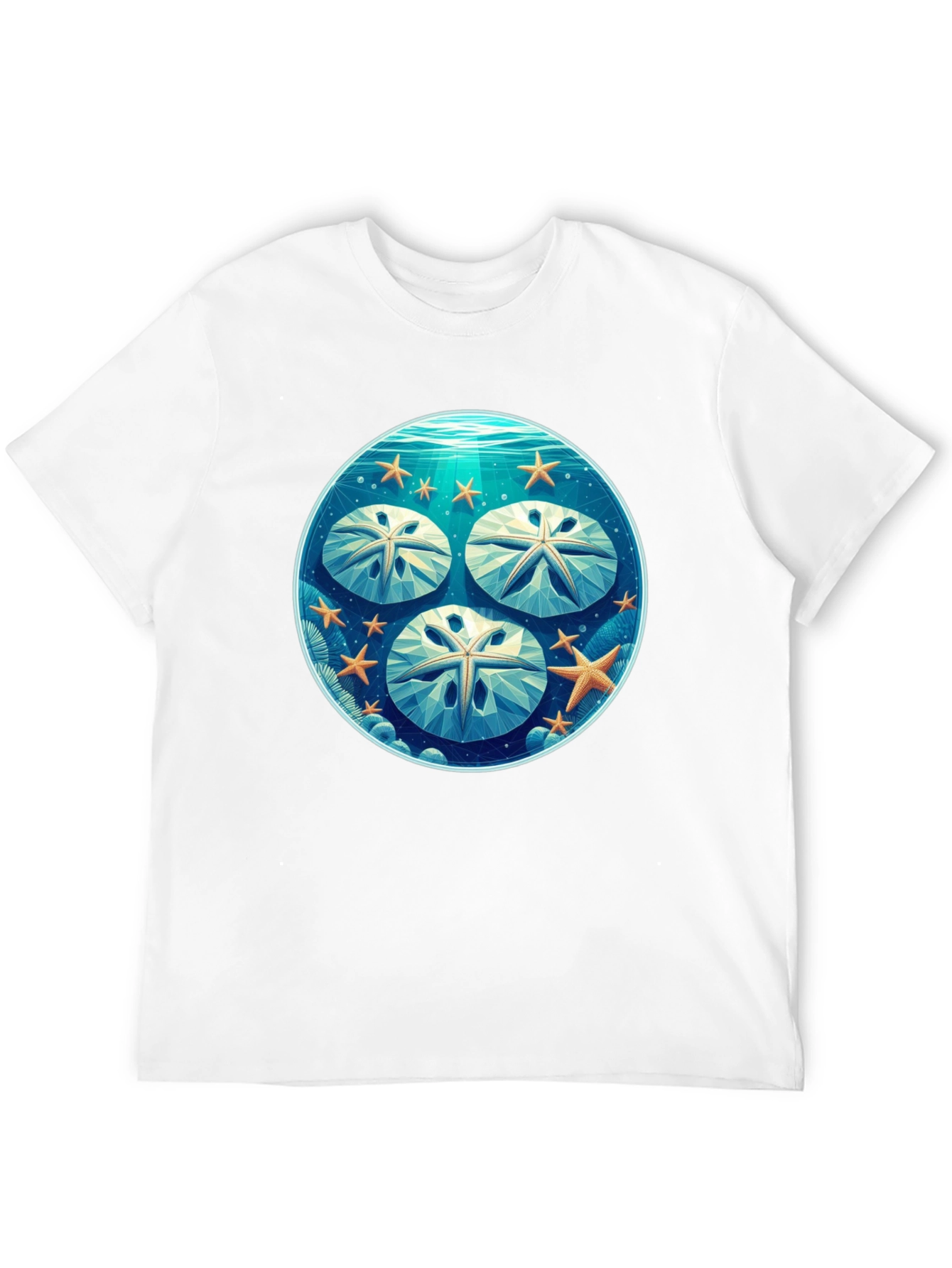 Sand Dollar Graphic Tee - Coastal Style