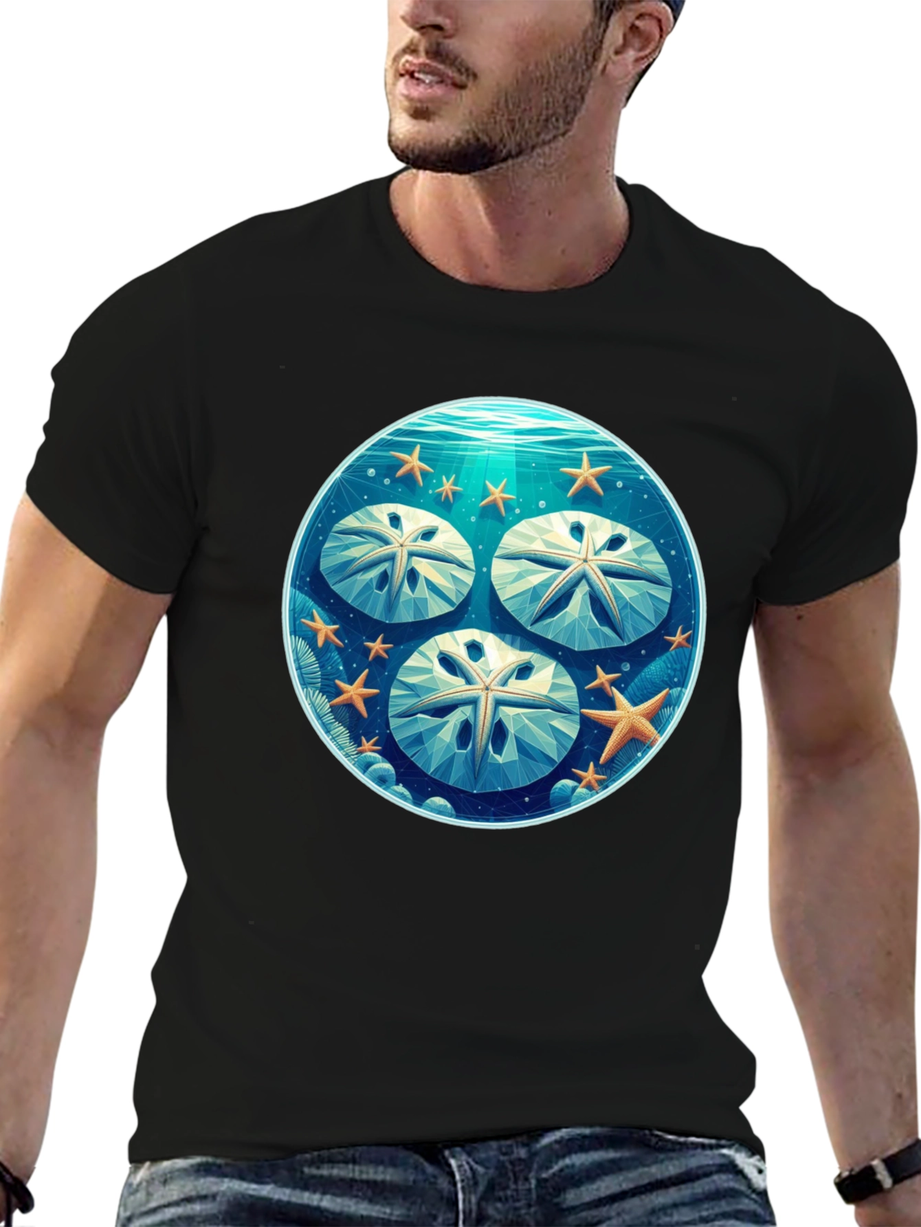 Sand Dollar Graphic Tee - Coastal Style