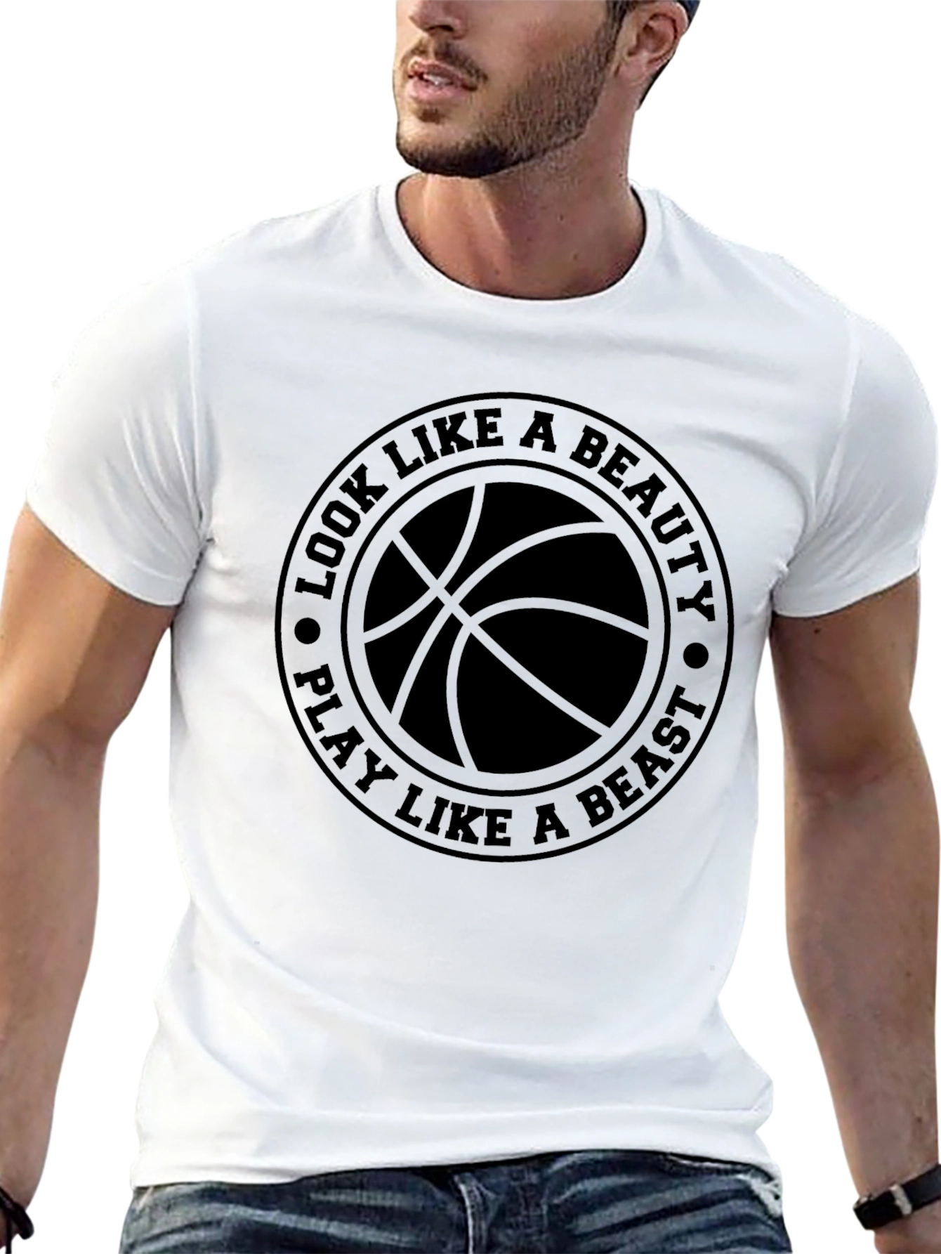 Basketball Beauty Beast Graphic Tee