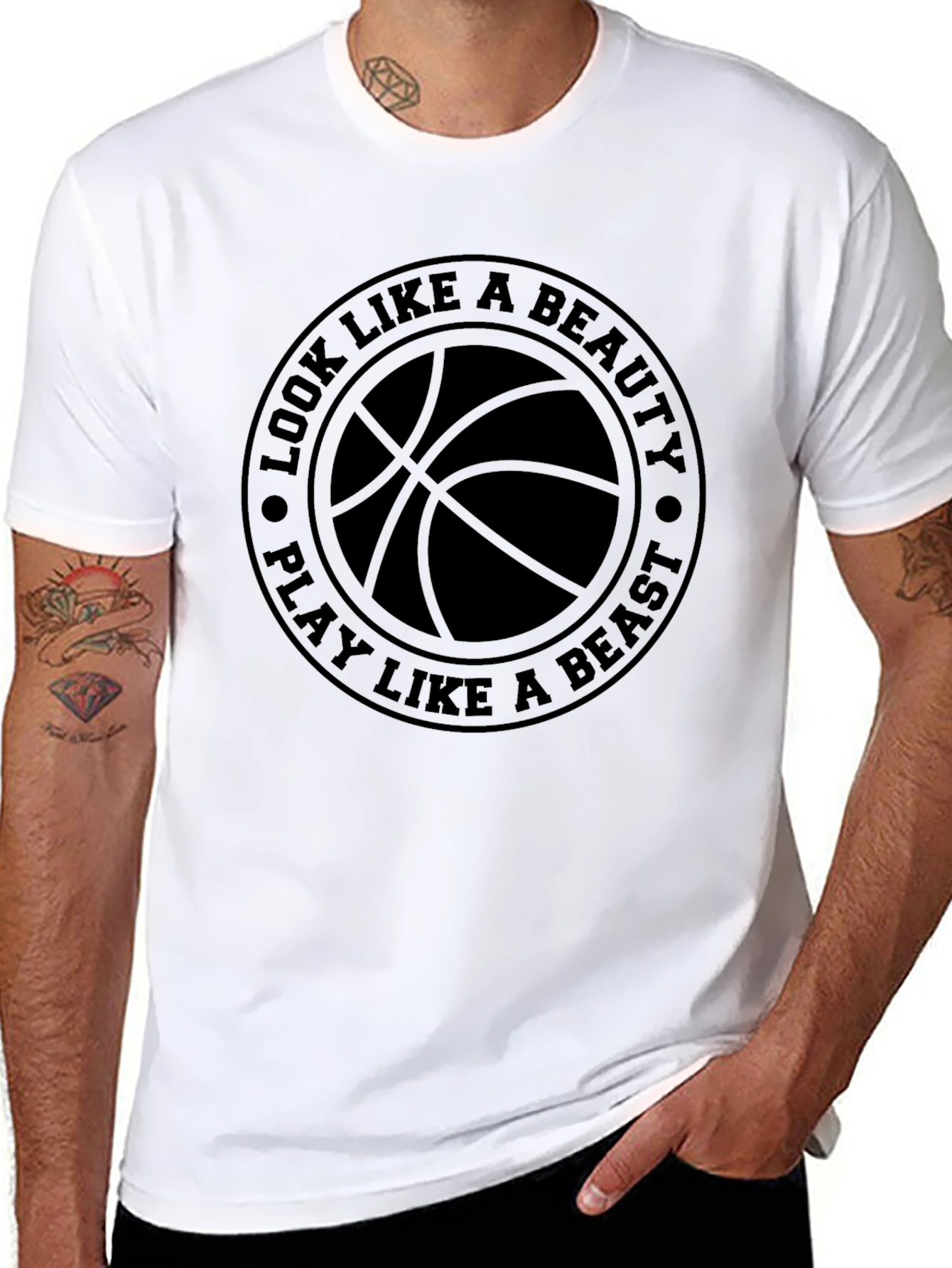 Basketball Beauty Beast Graphic Tee