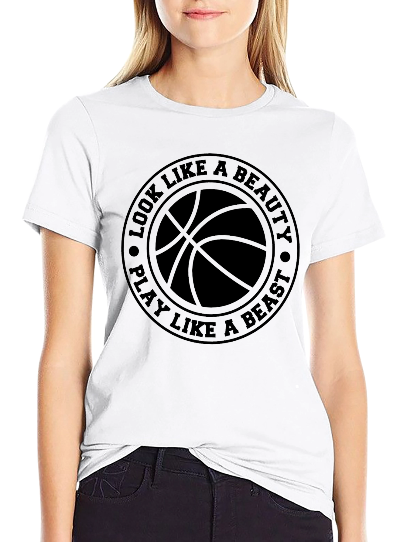 Basketball Beauty Beast Graphic Tee
