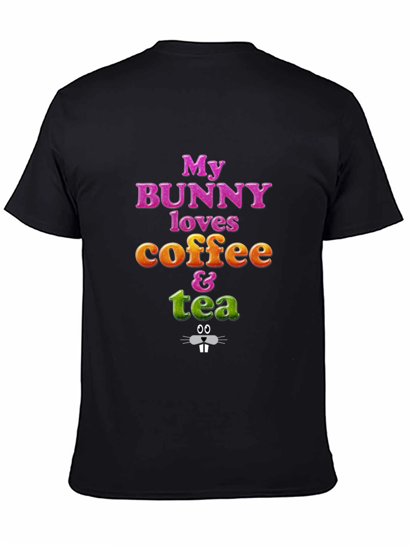 Bunny Loves Coffee & Tea Graphic Tee