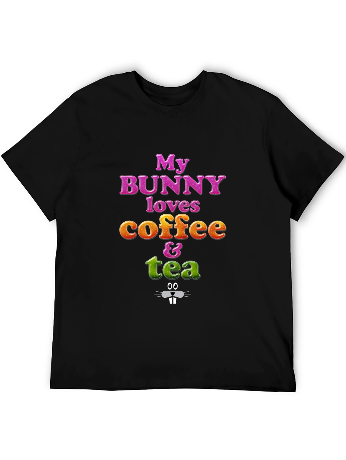 Bunny Loves Coffee & Tea Graphic Tee