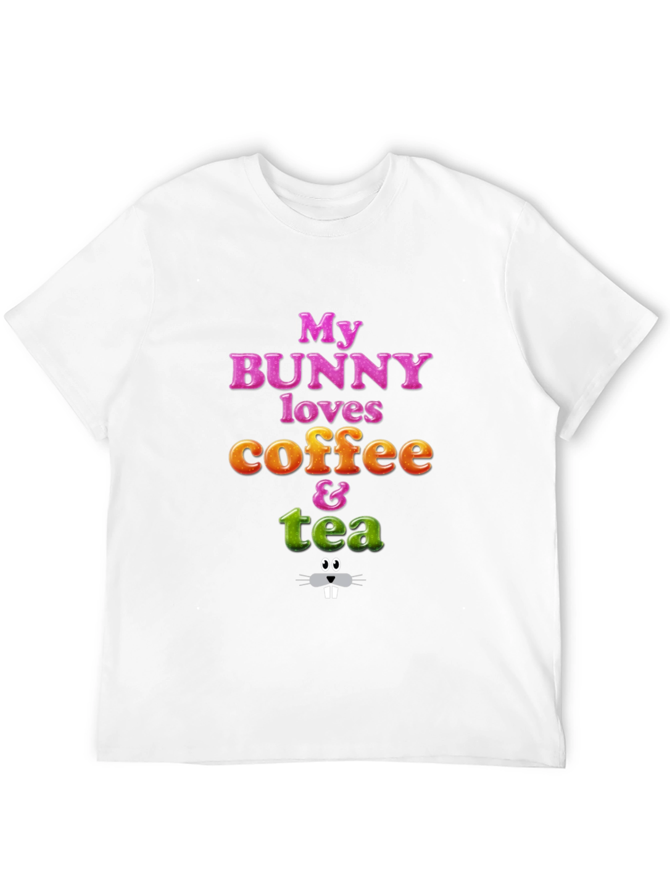 Bunny Loves Coffee & Tea Graphic Tee