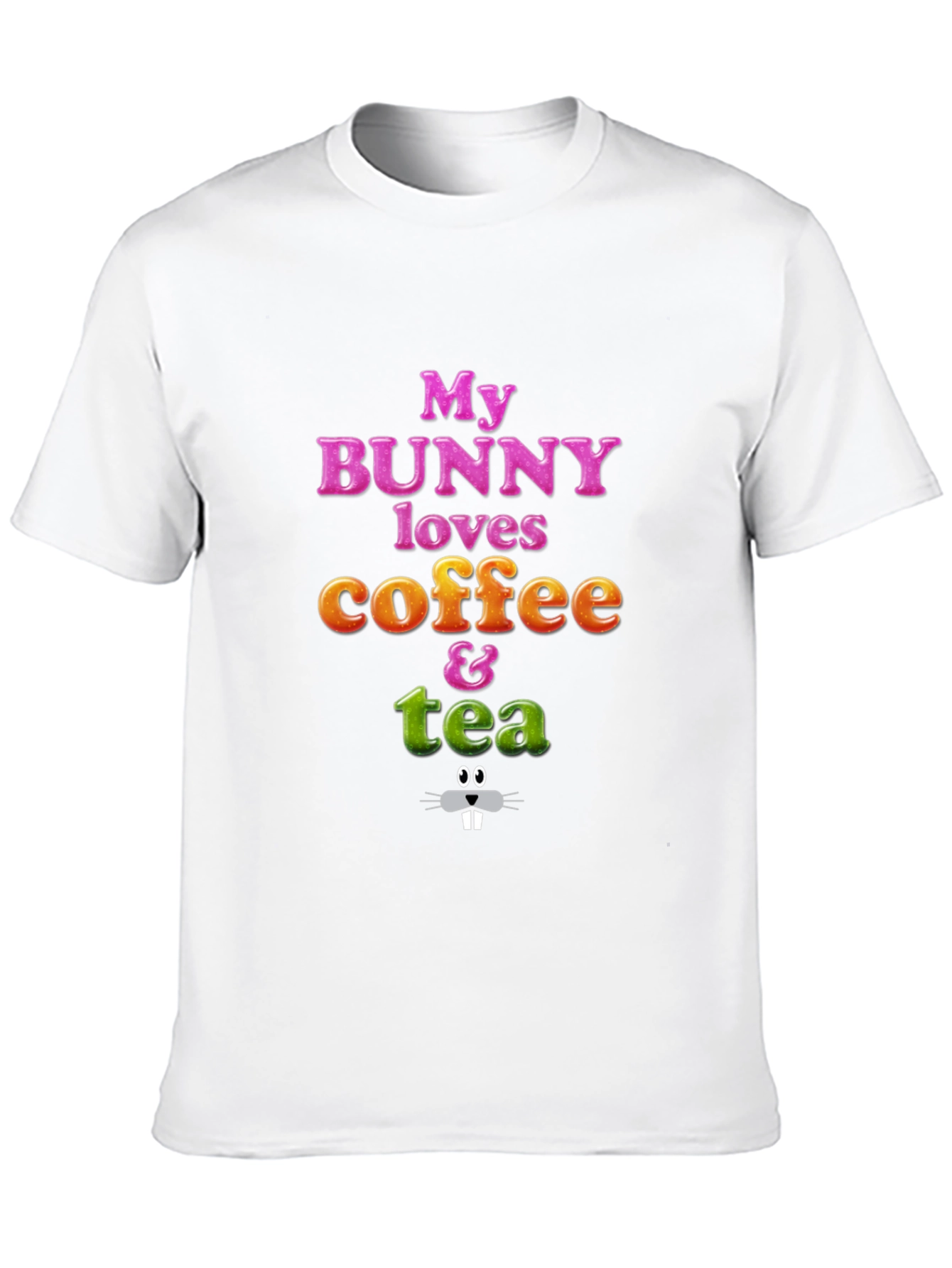 Bunny Loves Coffee & Tea Graphic Tee