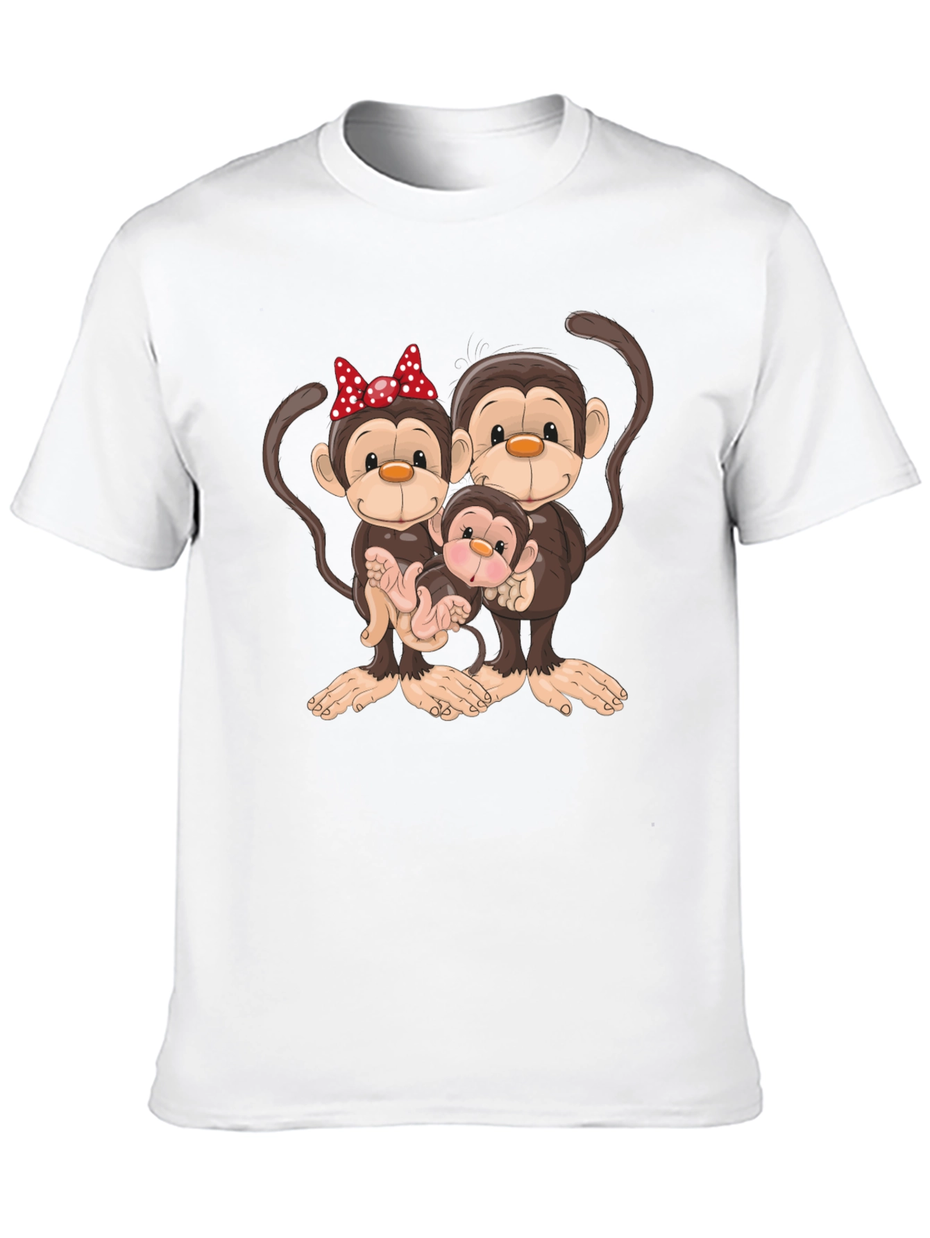 Monkey Family Graphic Tee